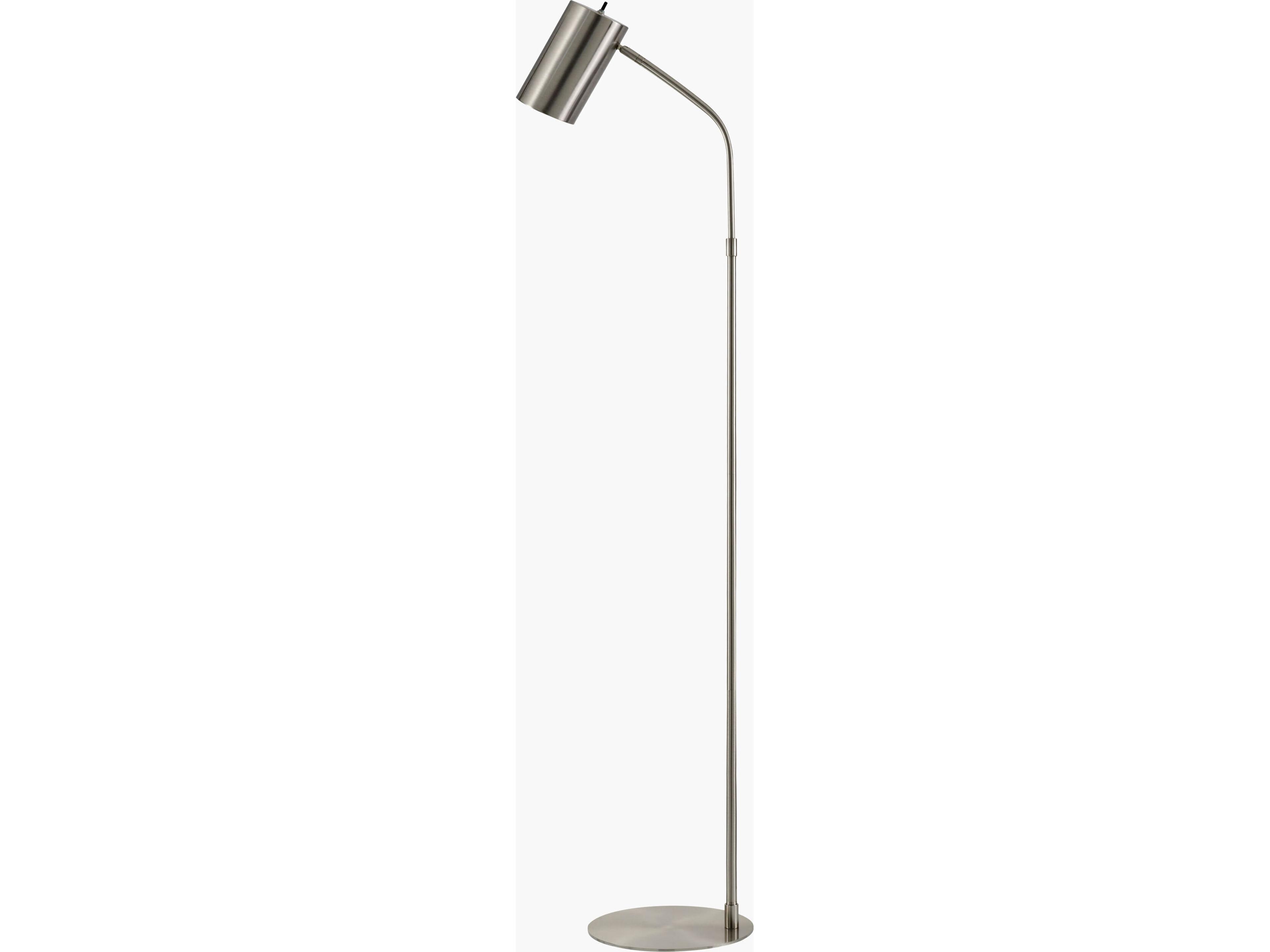 Ivel Silver Gray Metal Floor Lamp