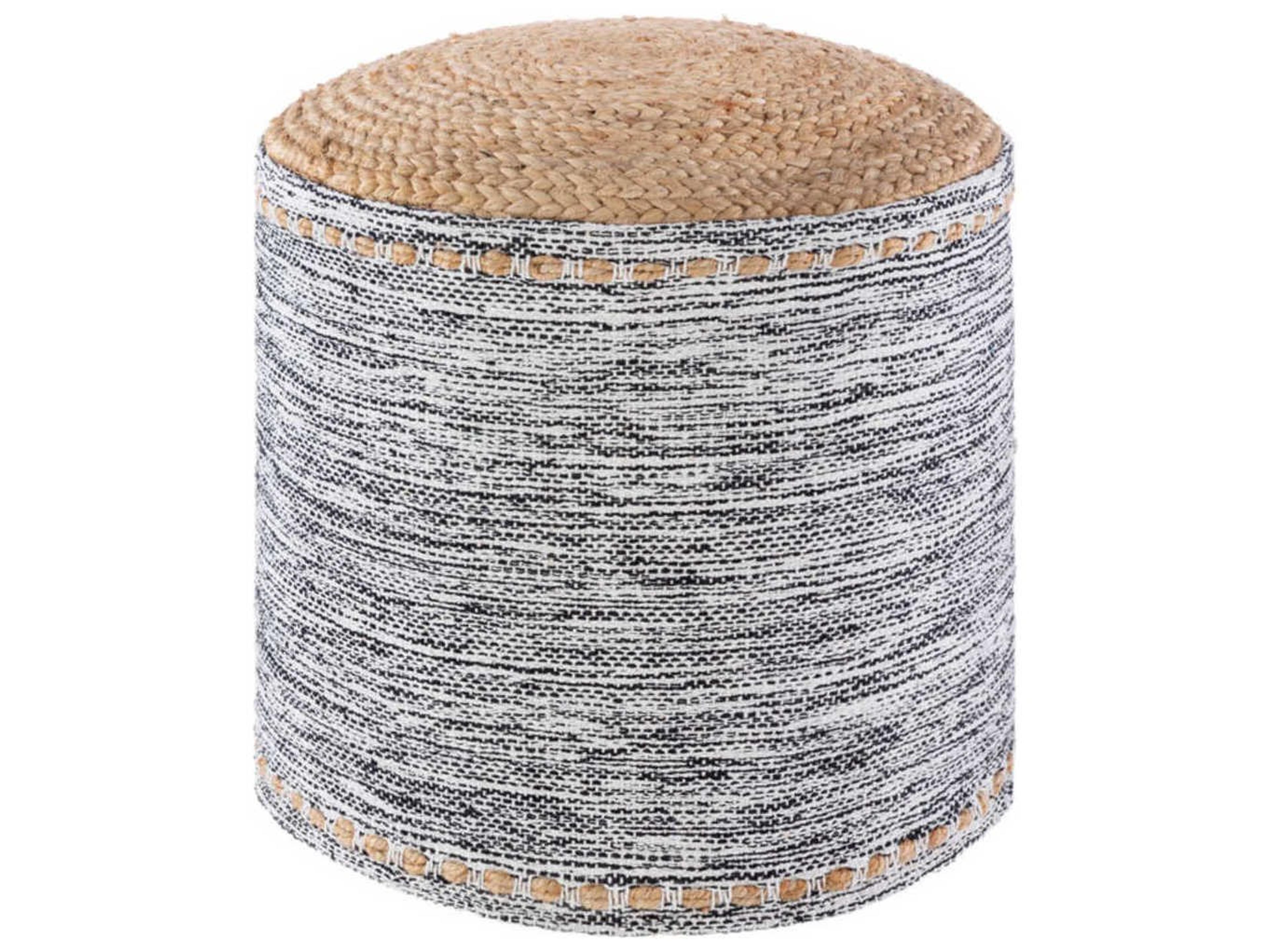 Kai Khaki Black White Brown Ottoman