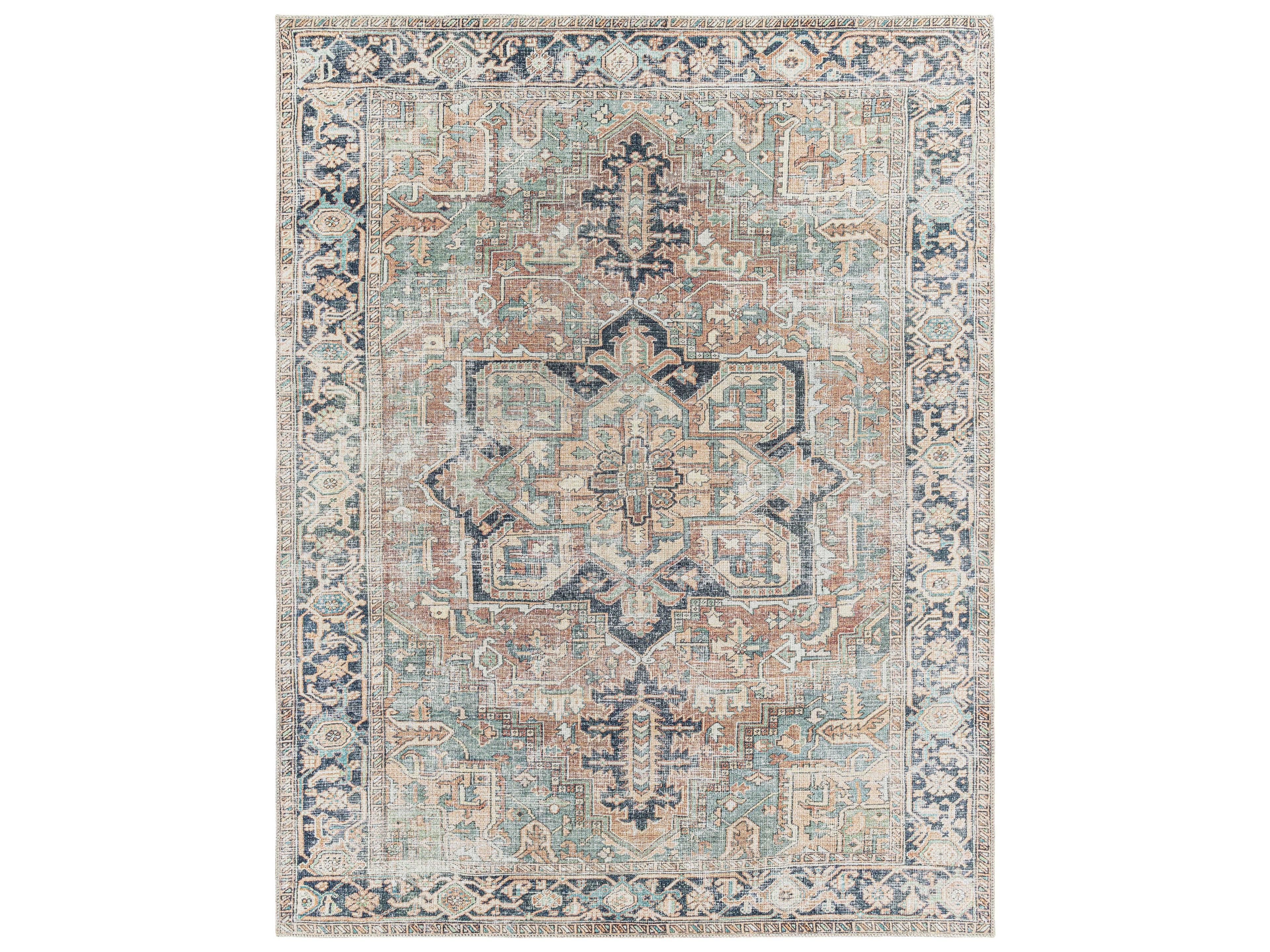 Kemer Bordered Area Rug