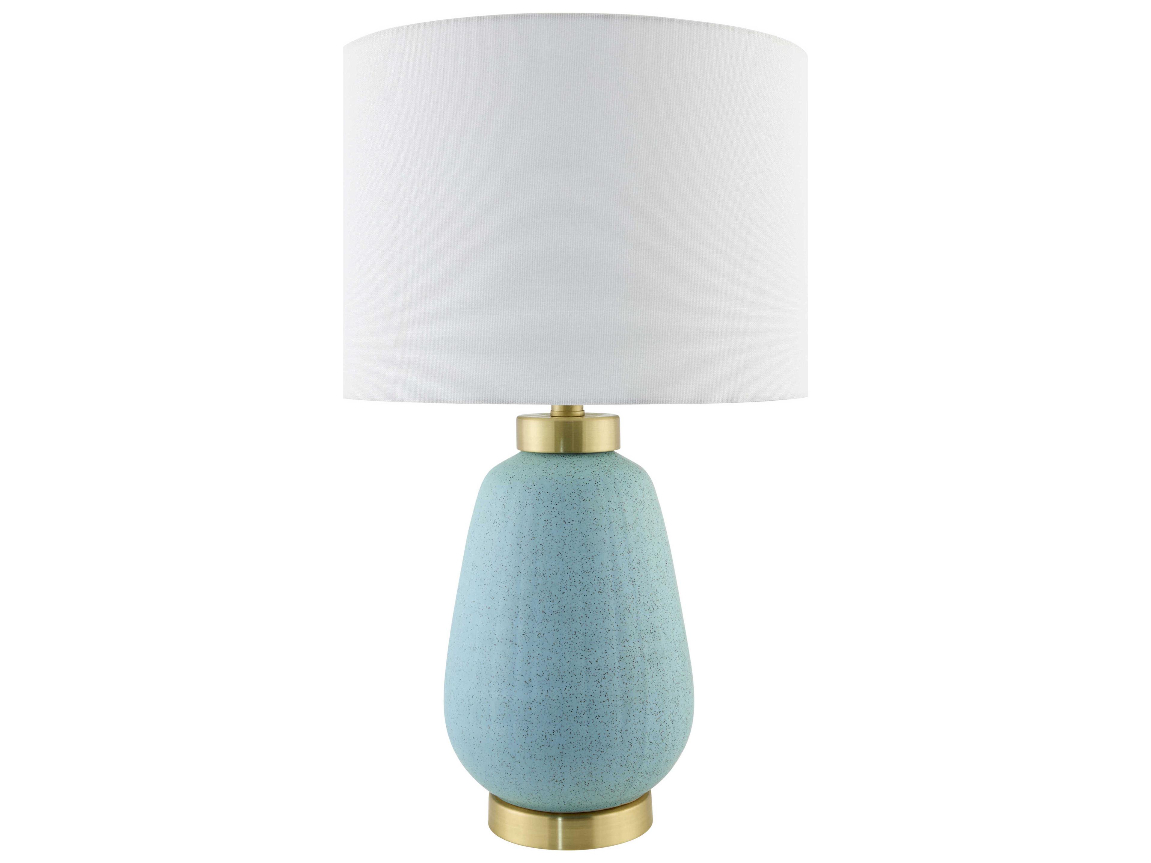 Lago Teal Blue Table Lamp