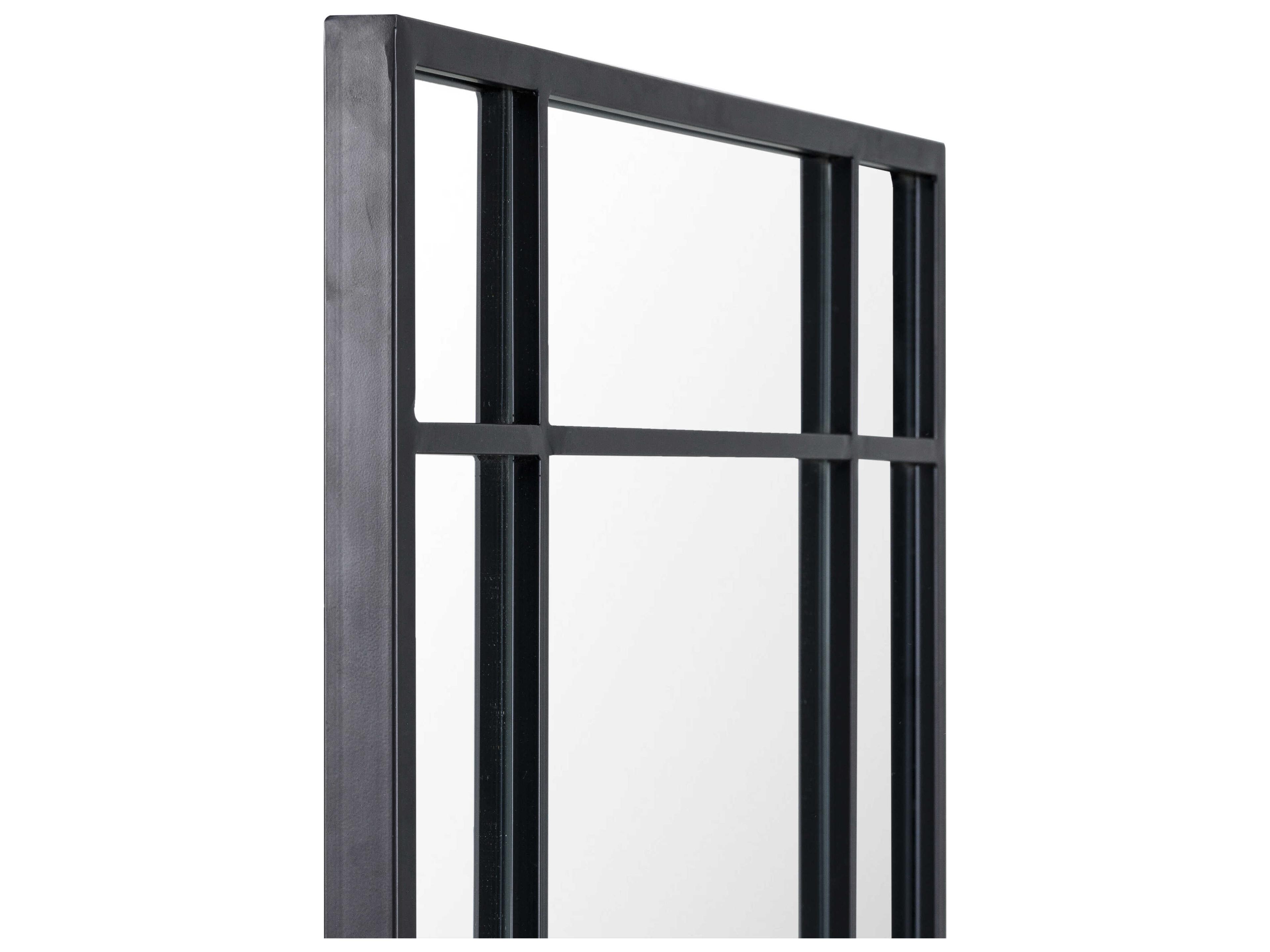 Livabliss by Surya Lanka Black Wall Mirror Rectangular