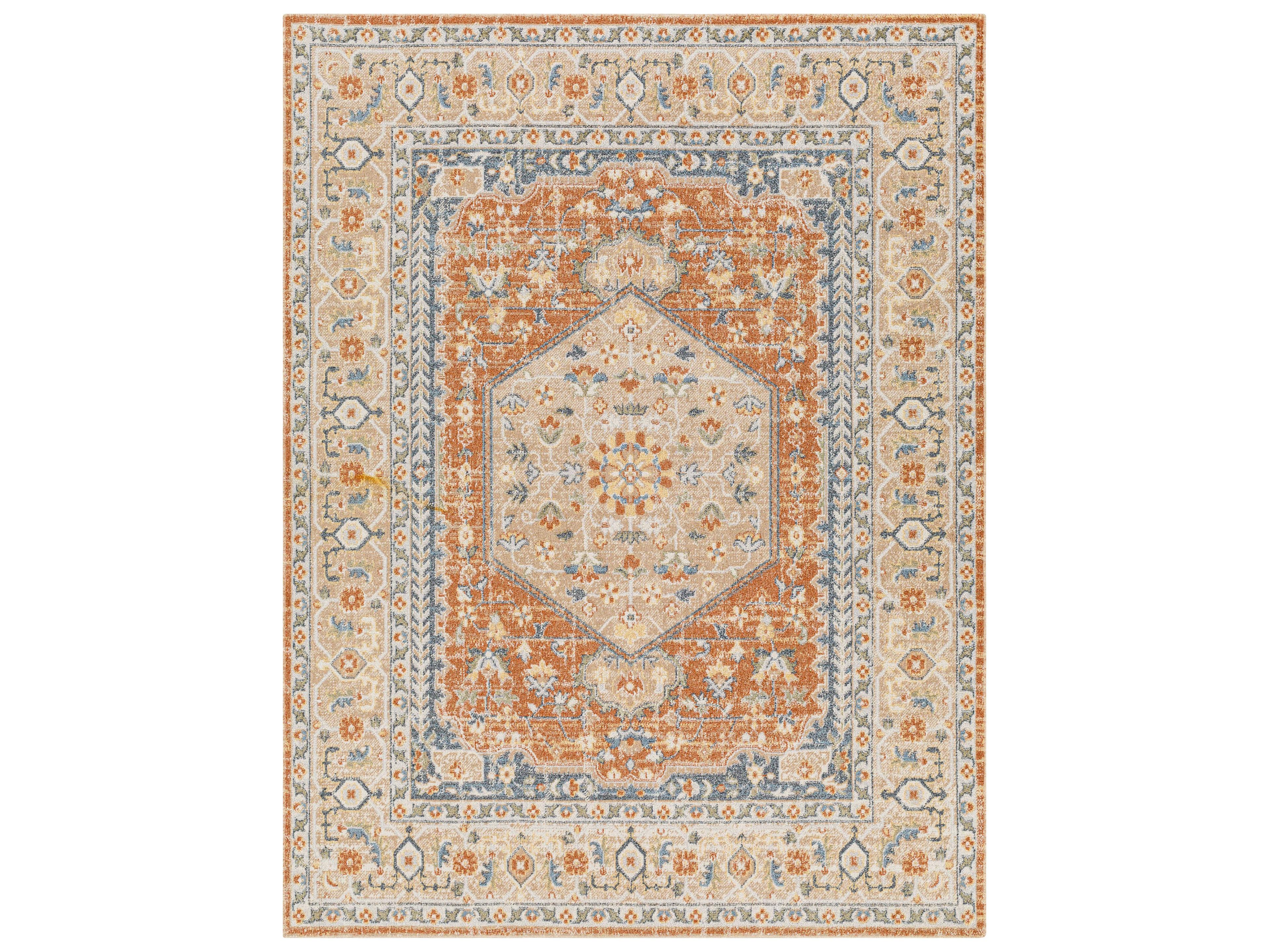 Lillian Bordered Area Rug