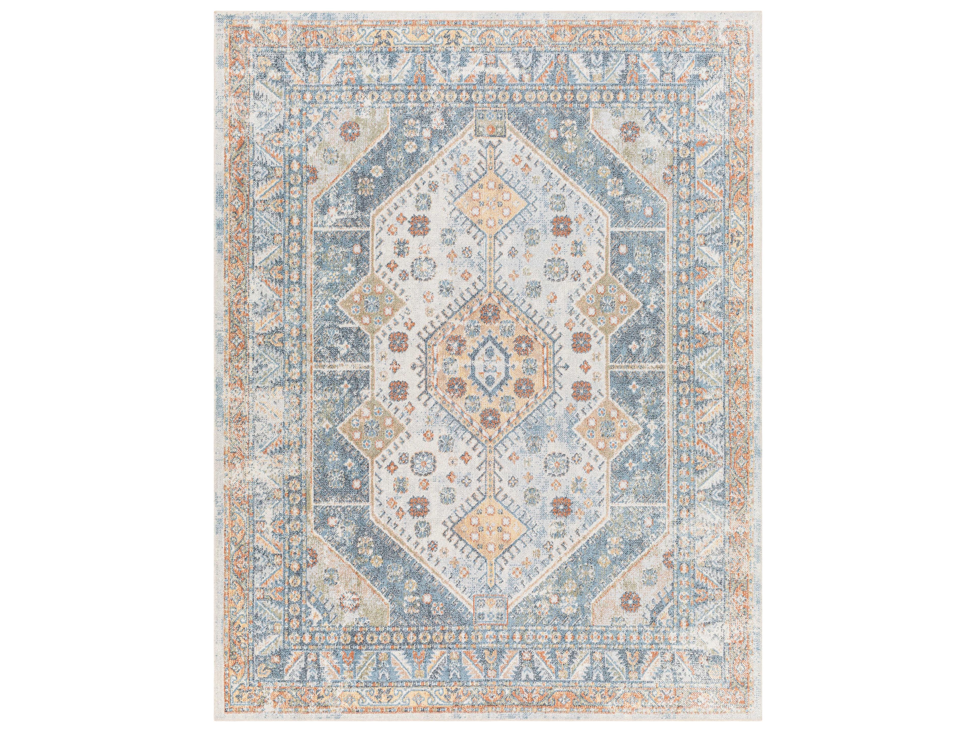 Lillian Bordered Area Rug