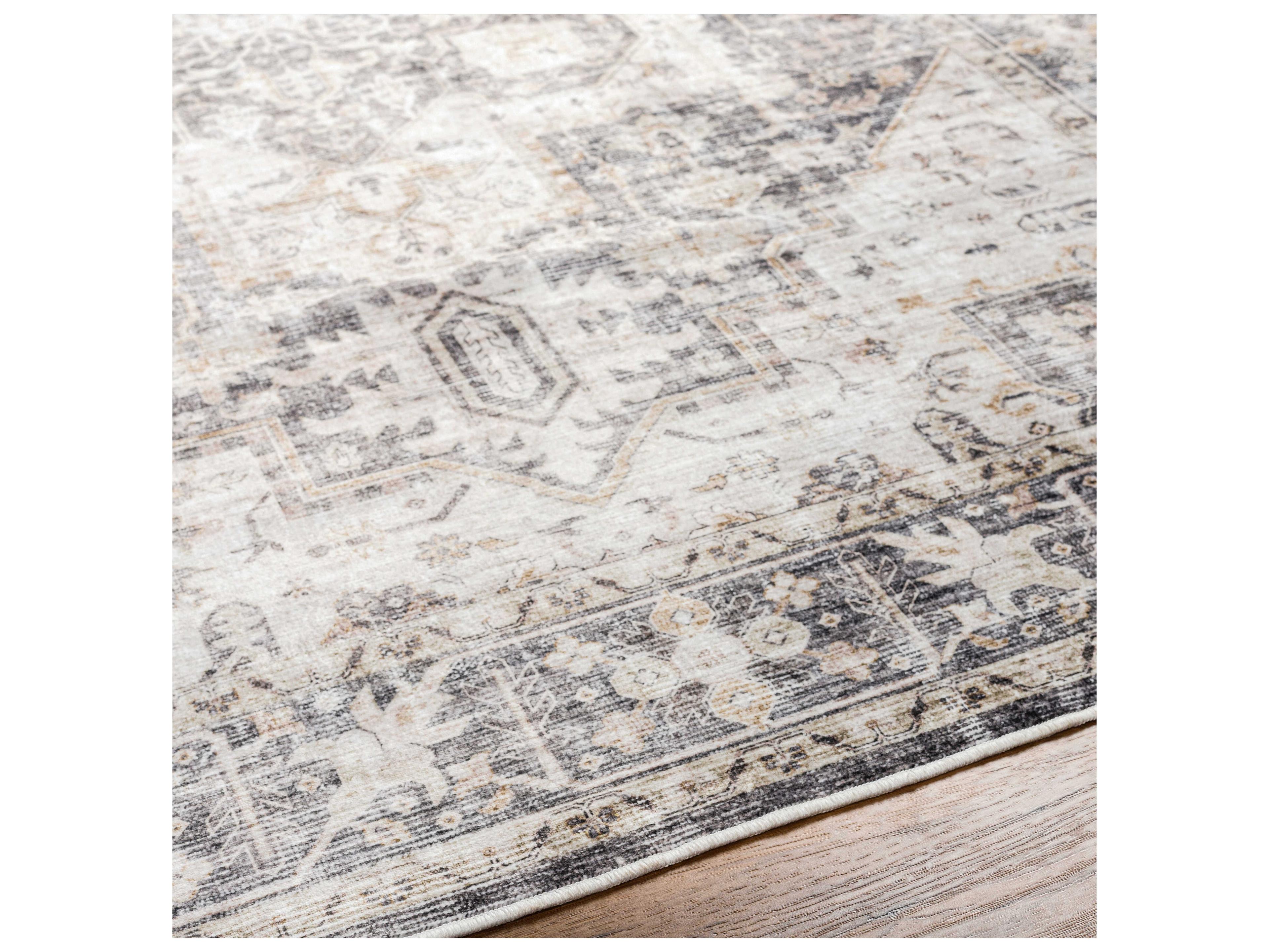 Livabliss by Surya Lavable Bordered Runner Area Rug