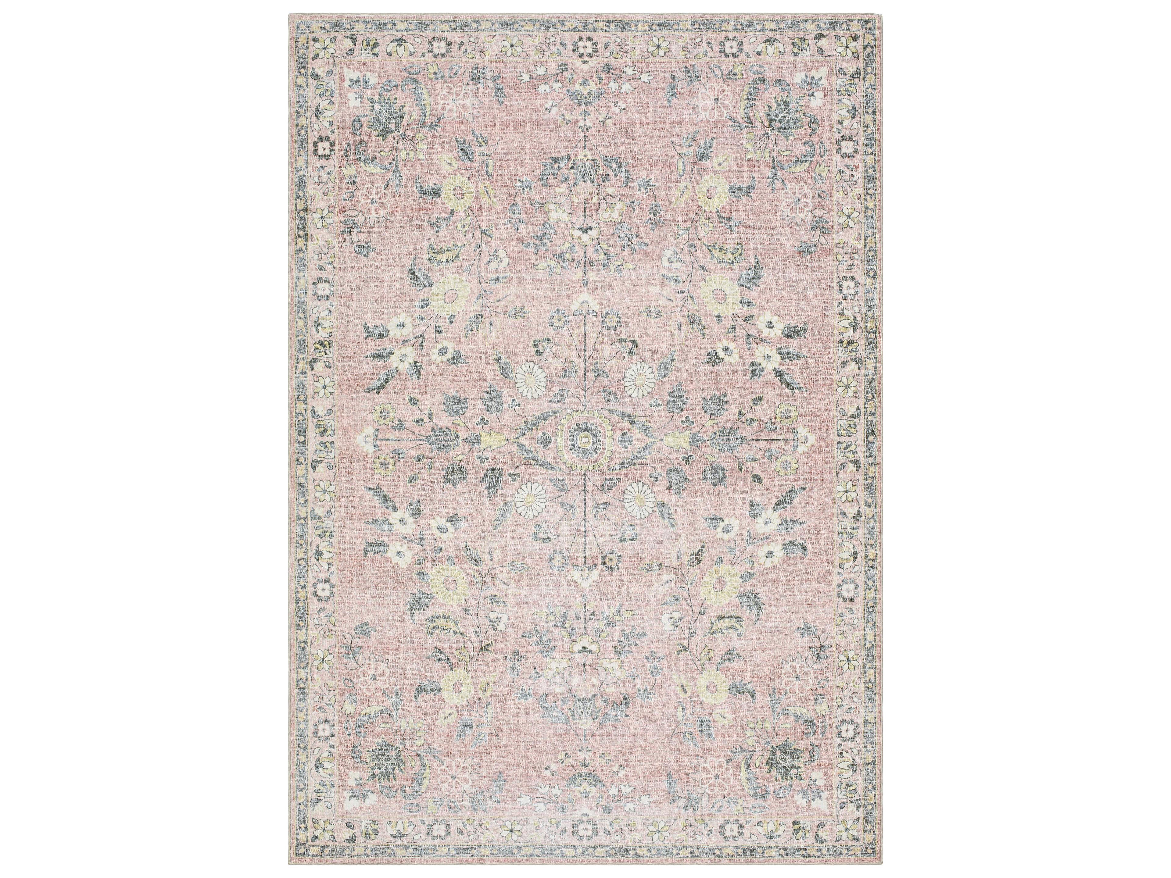 Lavable Bordered Area Rug
