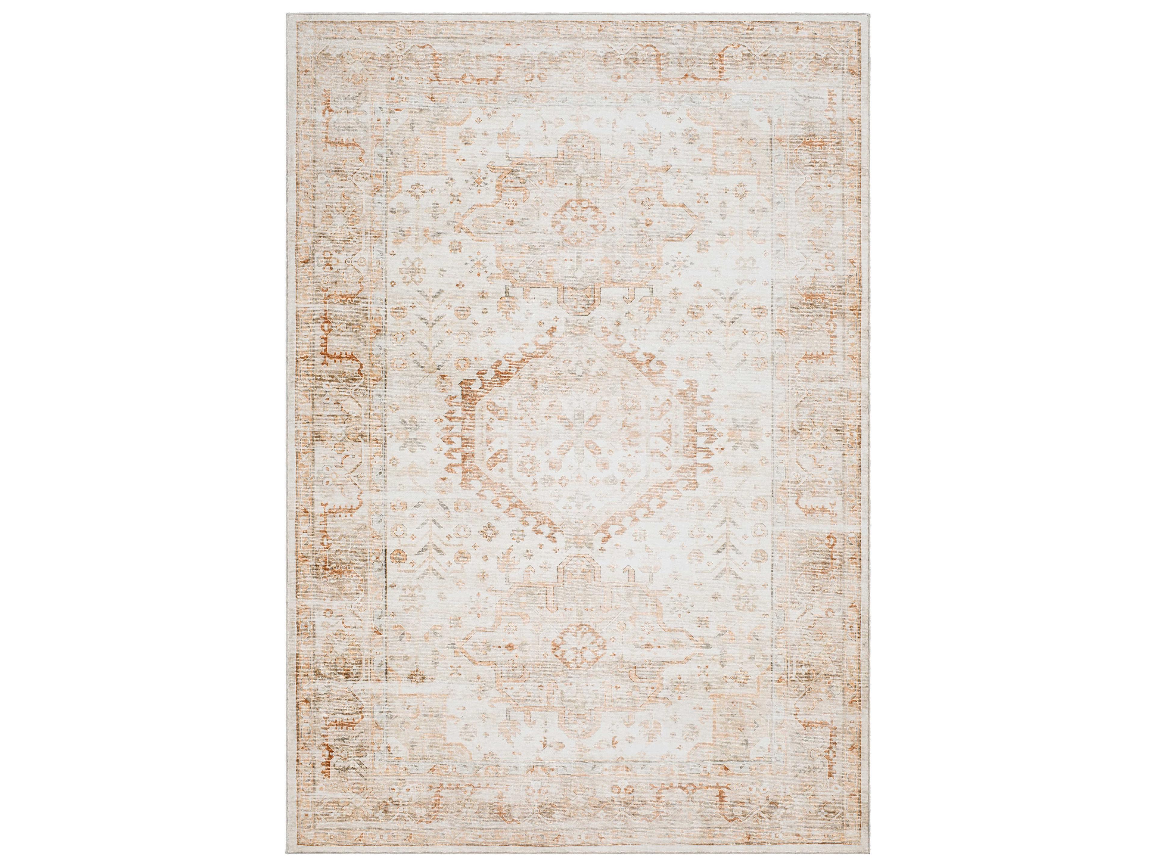 Lavable Bordered Area Rug
