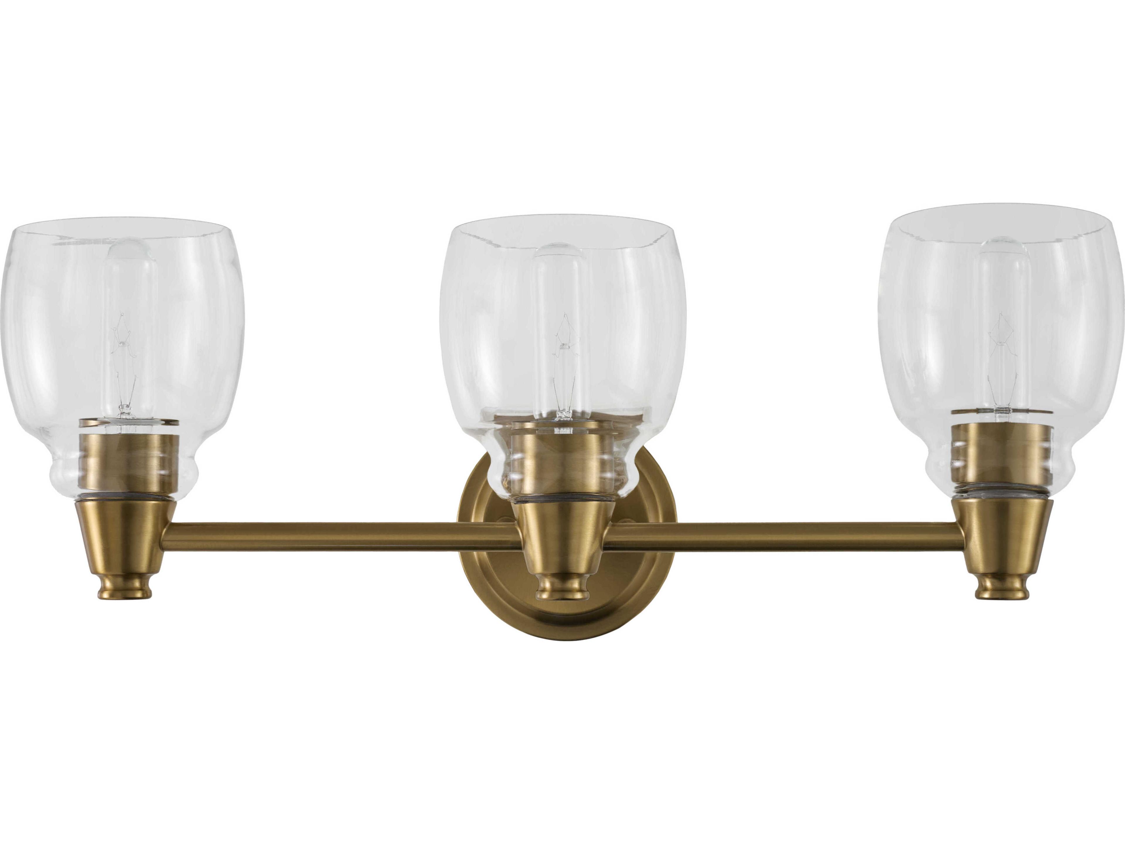 Levene 3-Light Gold Vanity Light