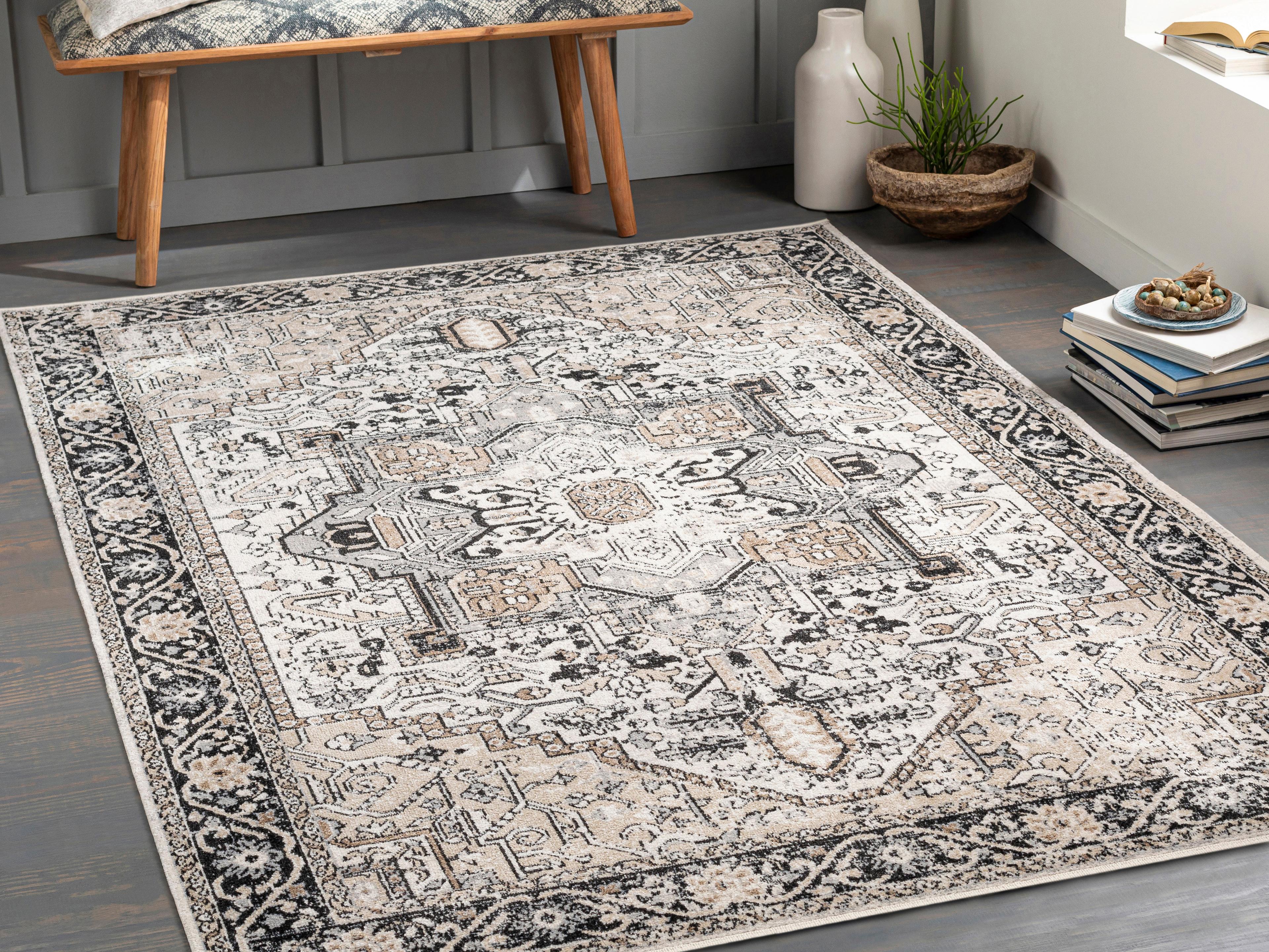 Livabliss by Surya Lavadora Bordered Area Rug