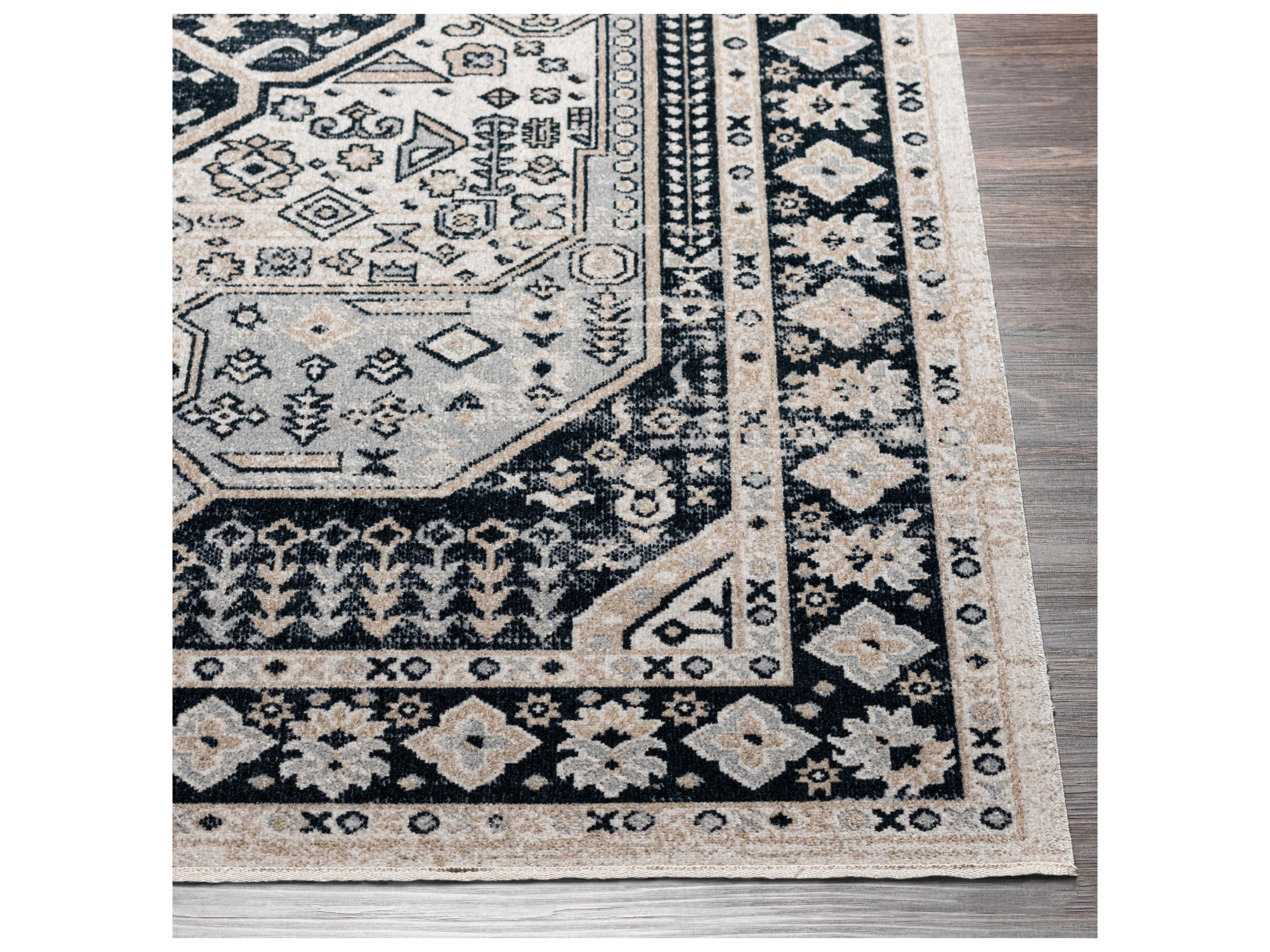 Livabliss by Surya Lavadora Bordered Runner Area Rug