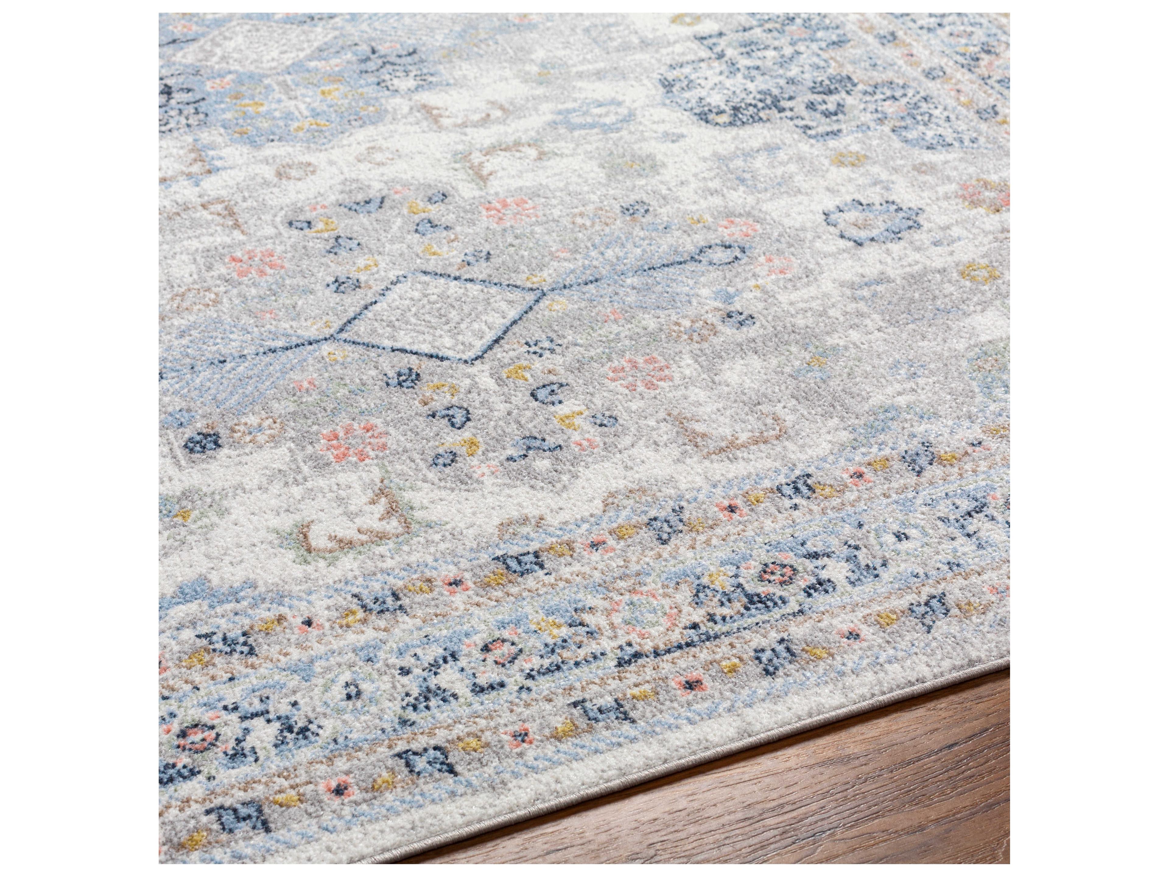 Livabliss by Surya Lavadora Bordered Runner Area Rug