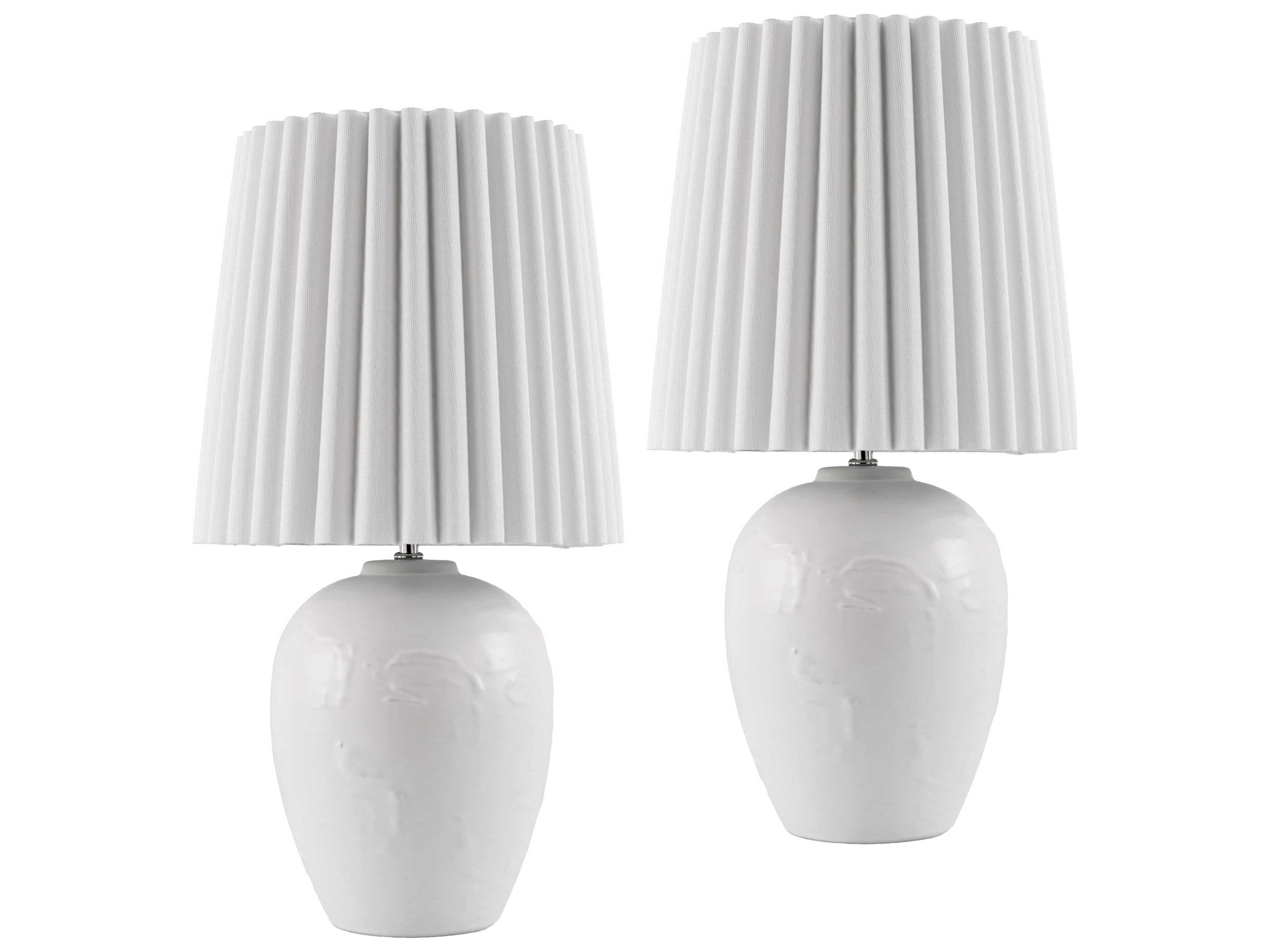 Mako White Table Lamp (Set of 2)
