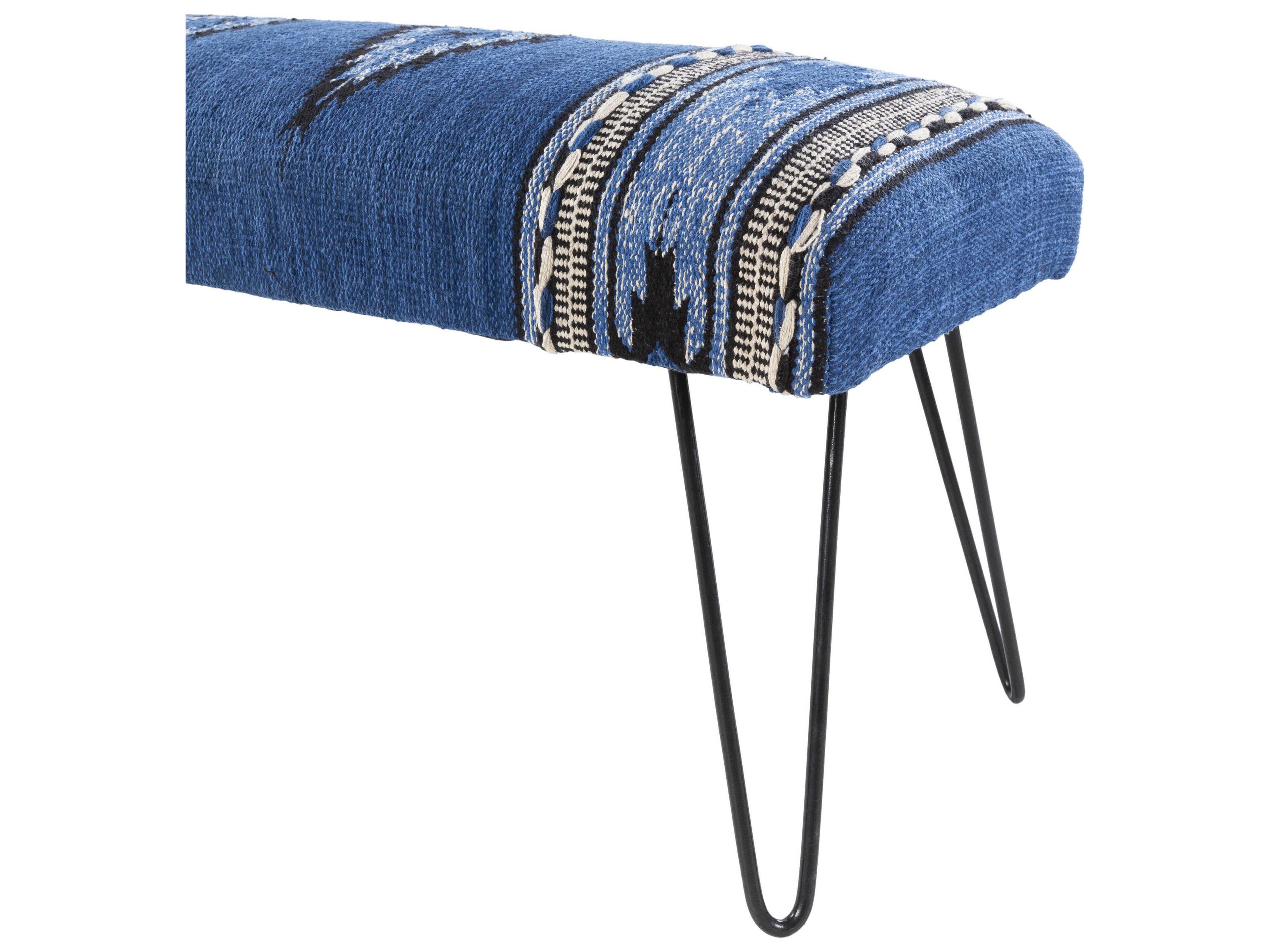 Livabliss by Surya Miriam Dark Blue Black Accent Bench