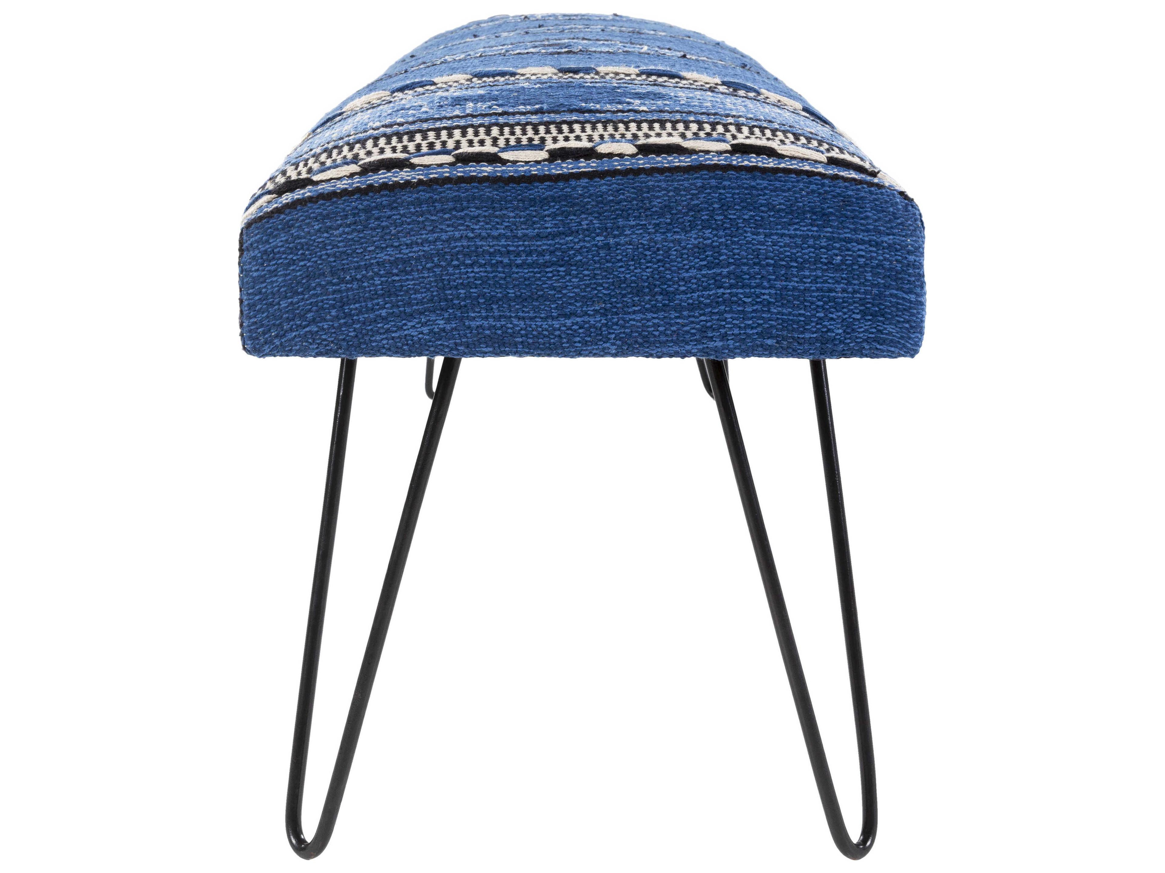 Livabliss by Surya Miriam Dark Blue Black Accent Bench