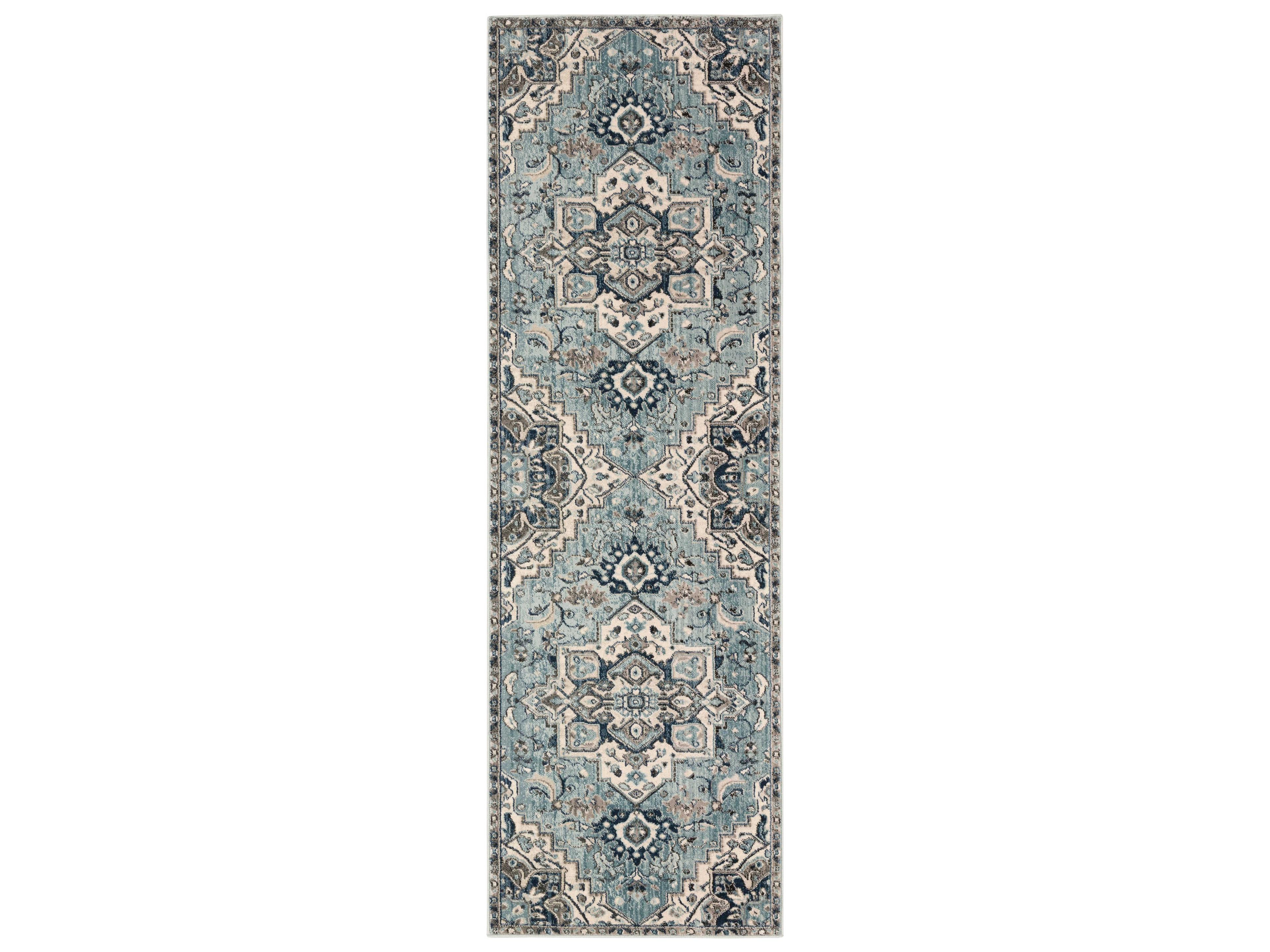 Mesopotamia Bordered Runner Area Rug