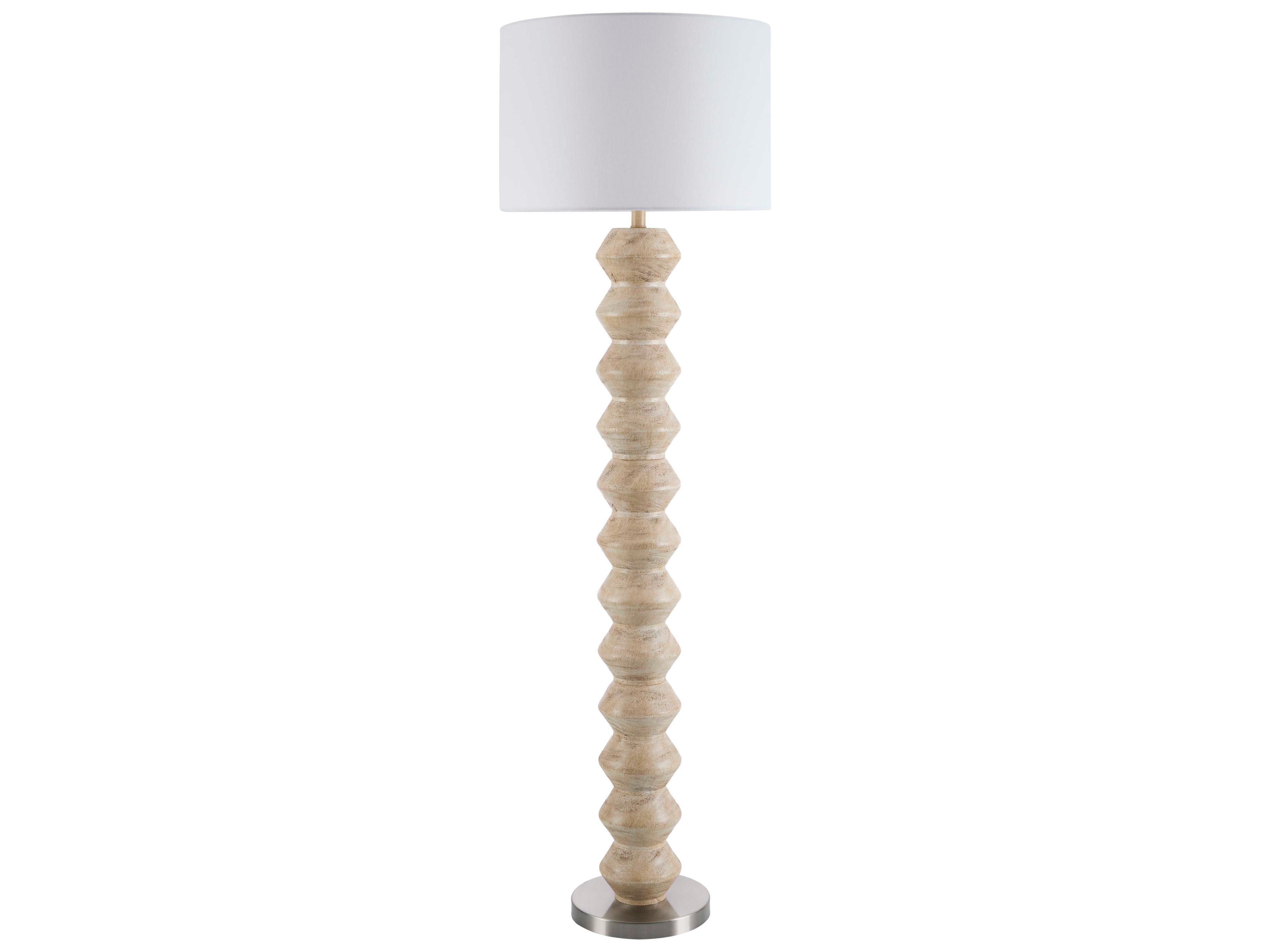 Mungo Ivory Off White Floor Lamp