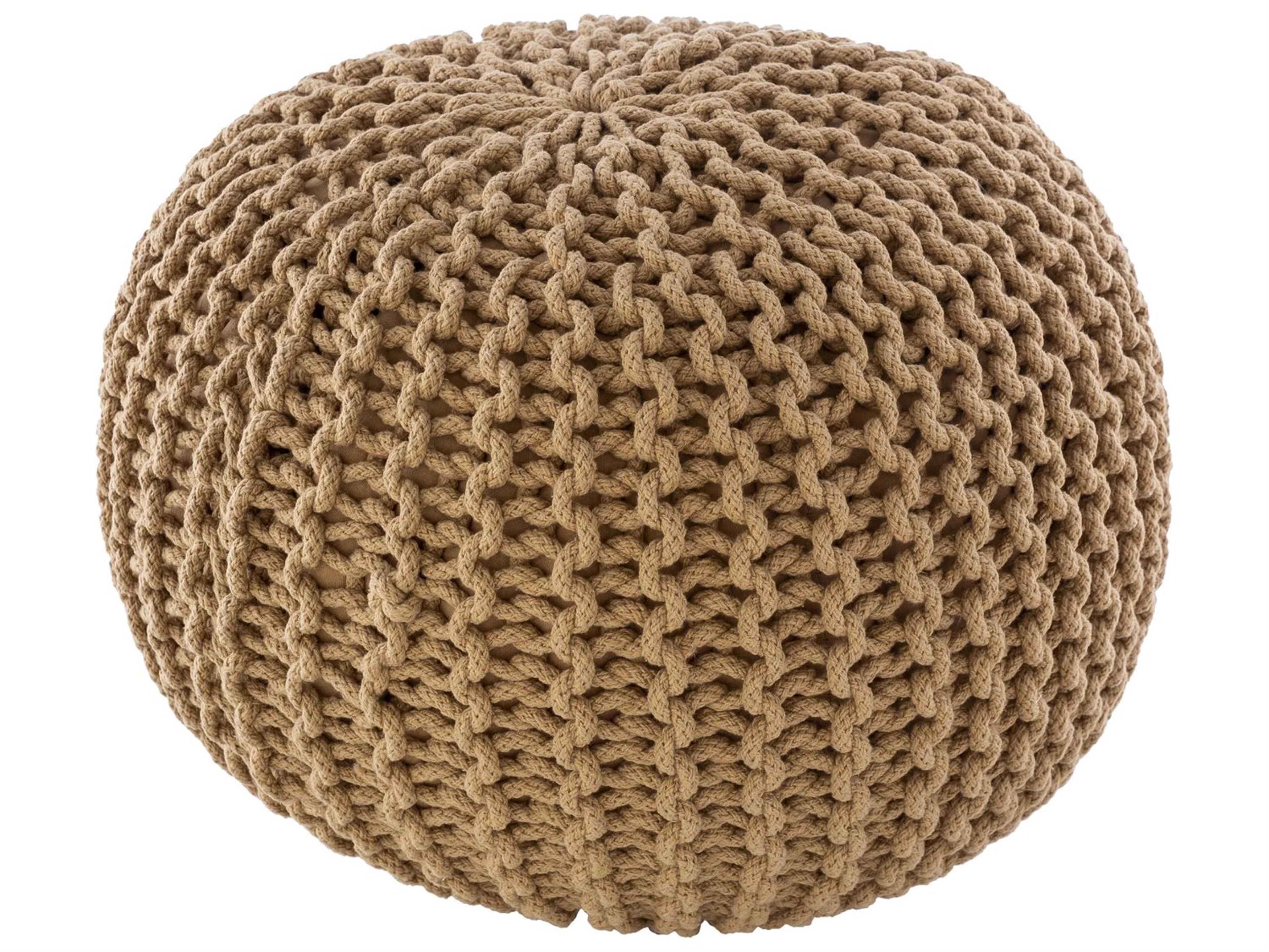 Malmo Camel Brown Ottoman