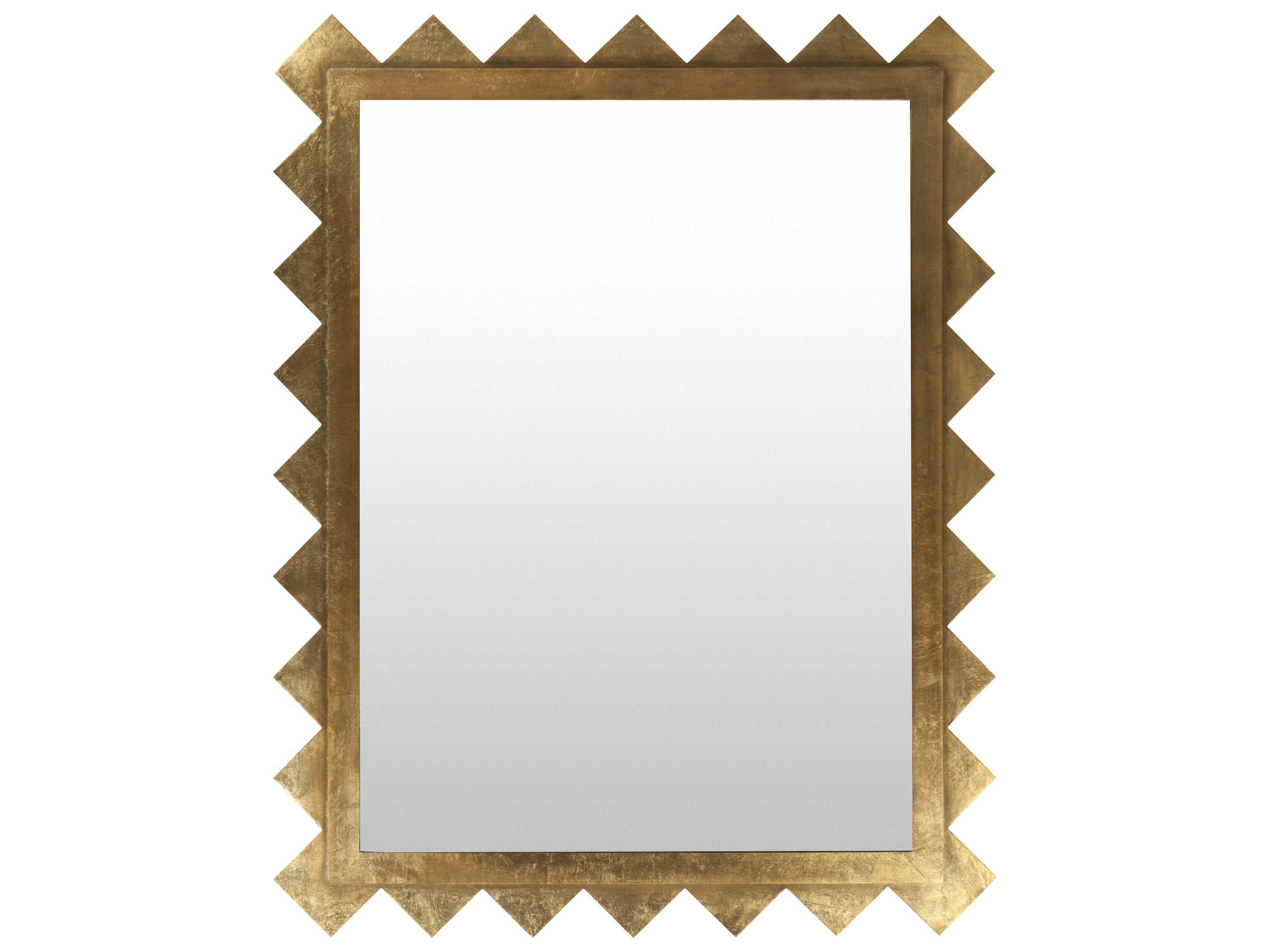 Harrison Gilded Gold Rectangular Wall Mirror