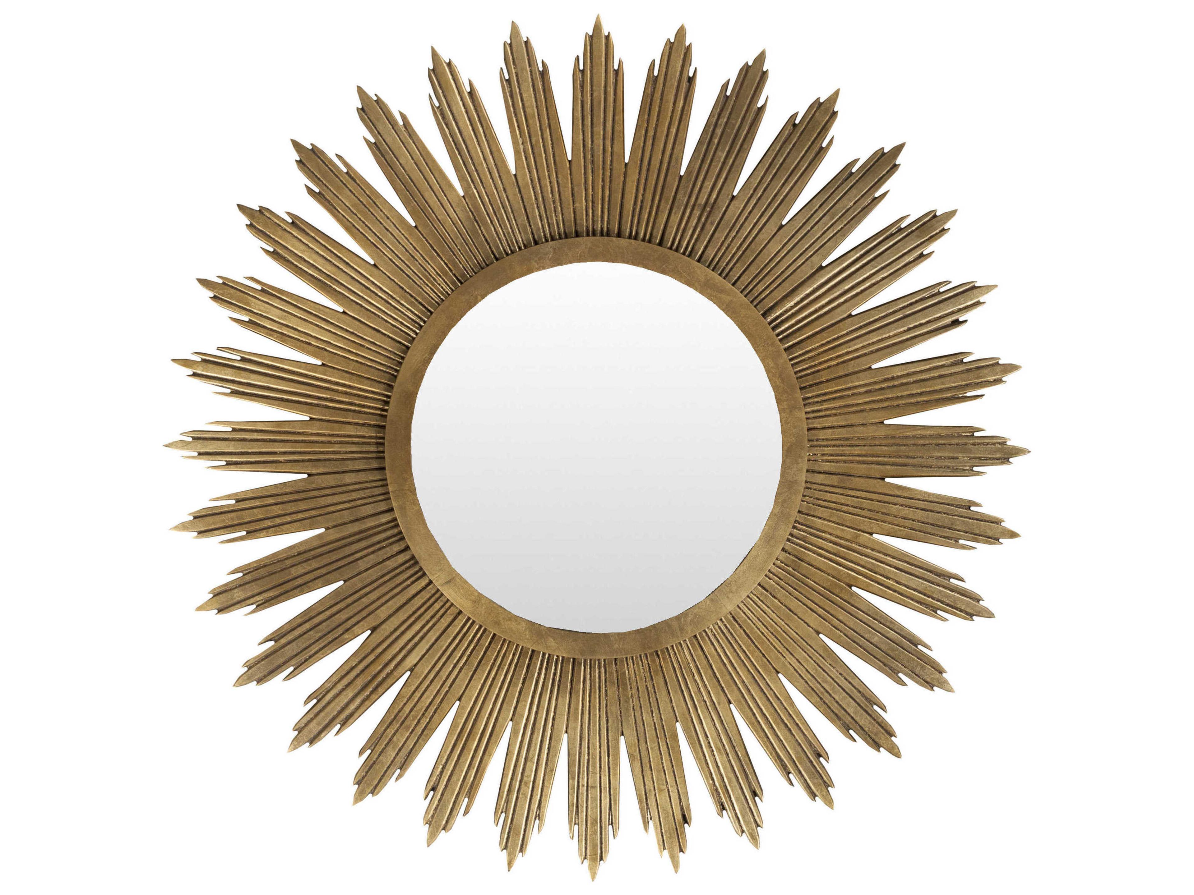 Altair Gilded Gold Sunburst Wall Mirror
