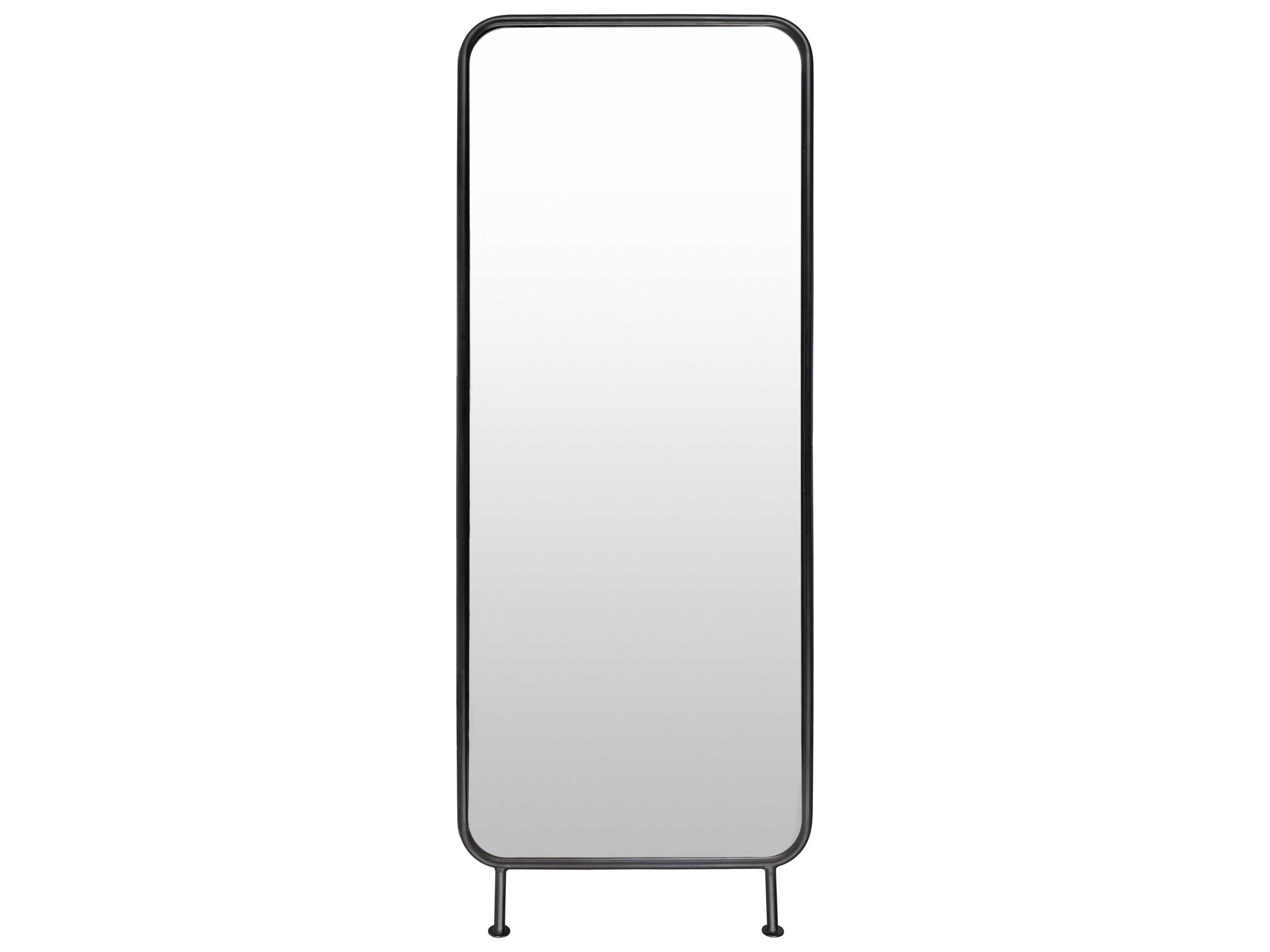 Mayana Black Floor Mirror Rectangular