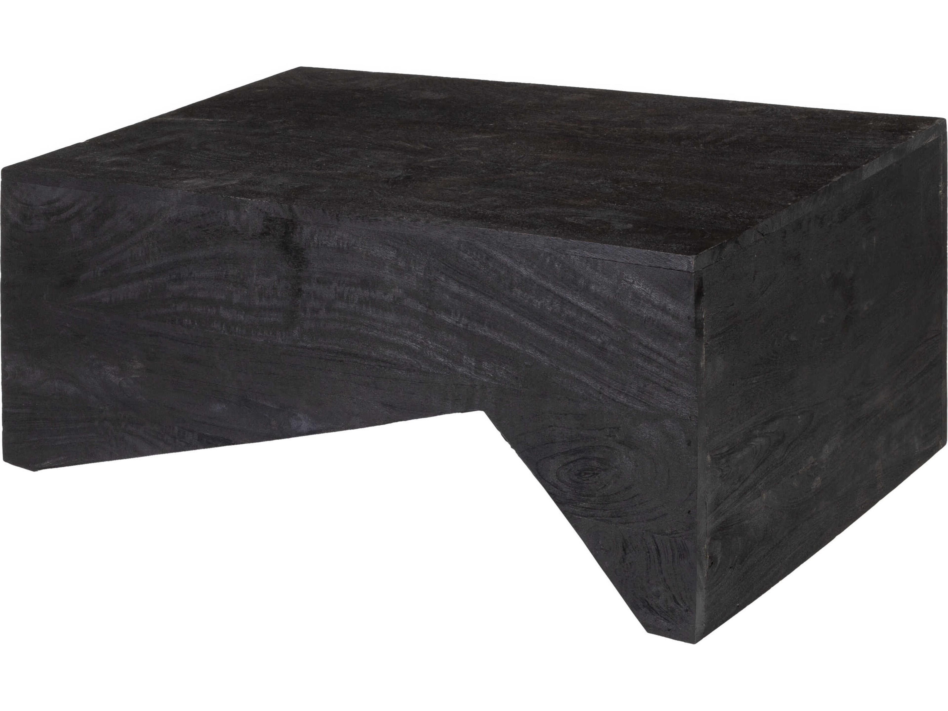 Neemrana Rectangular Wood Black Coffee Table