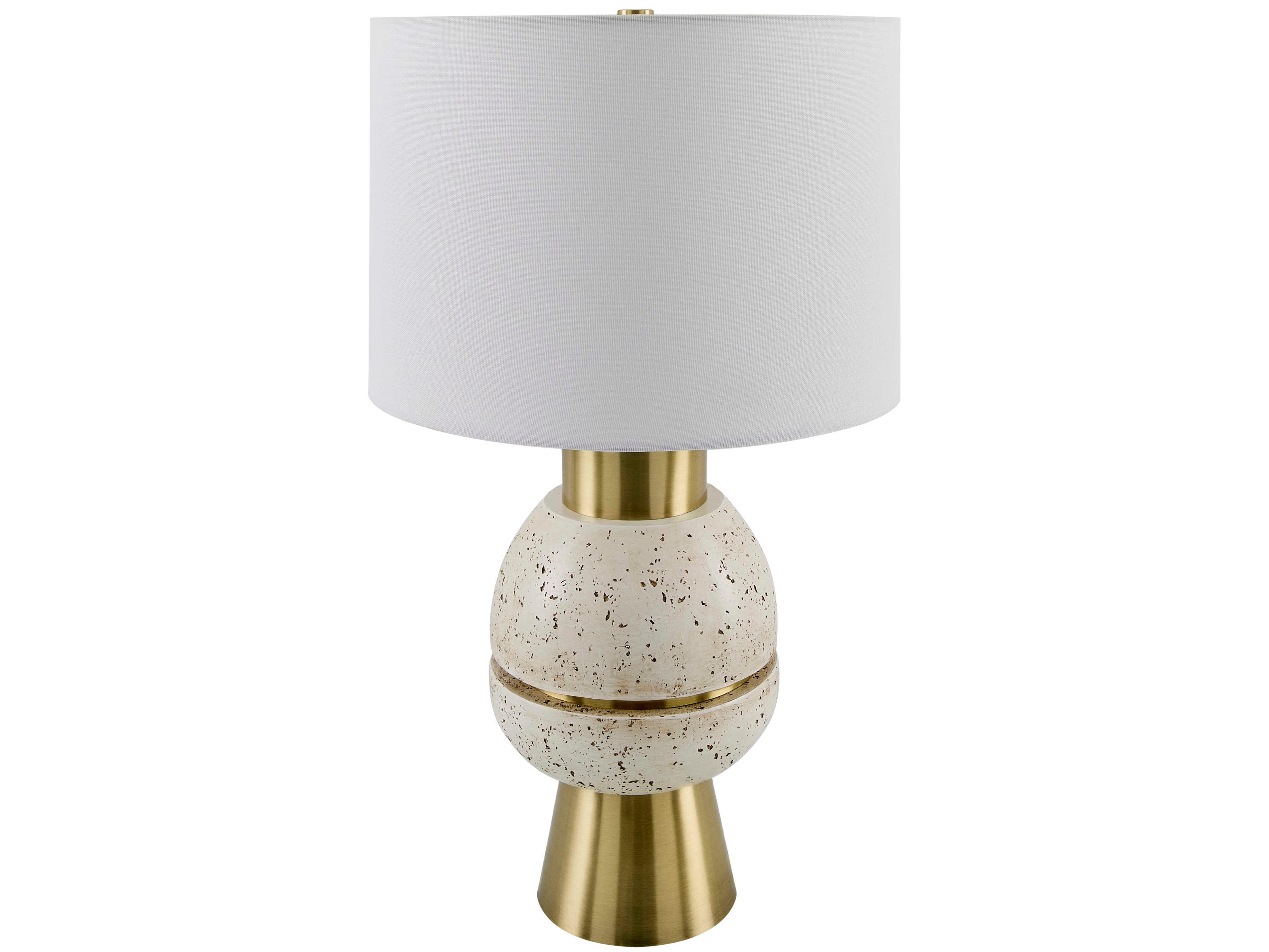Niobe Speckled White Buffet Lamp