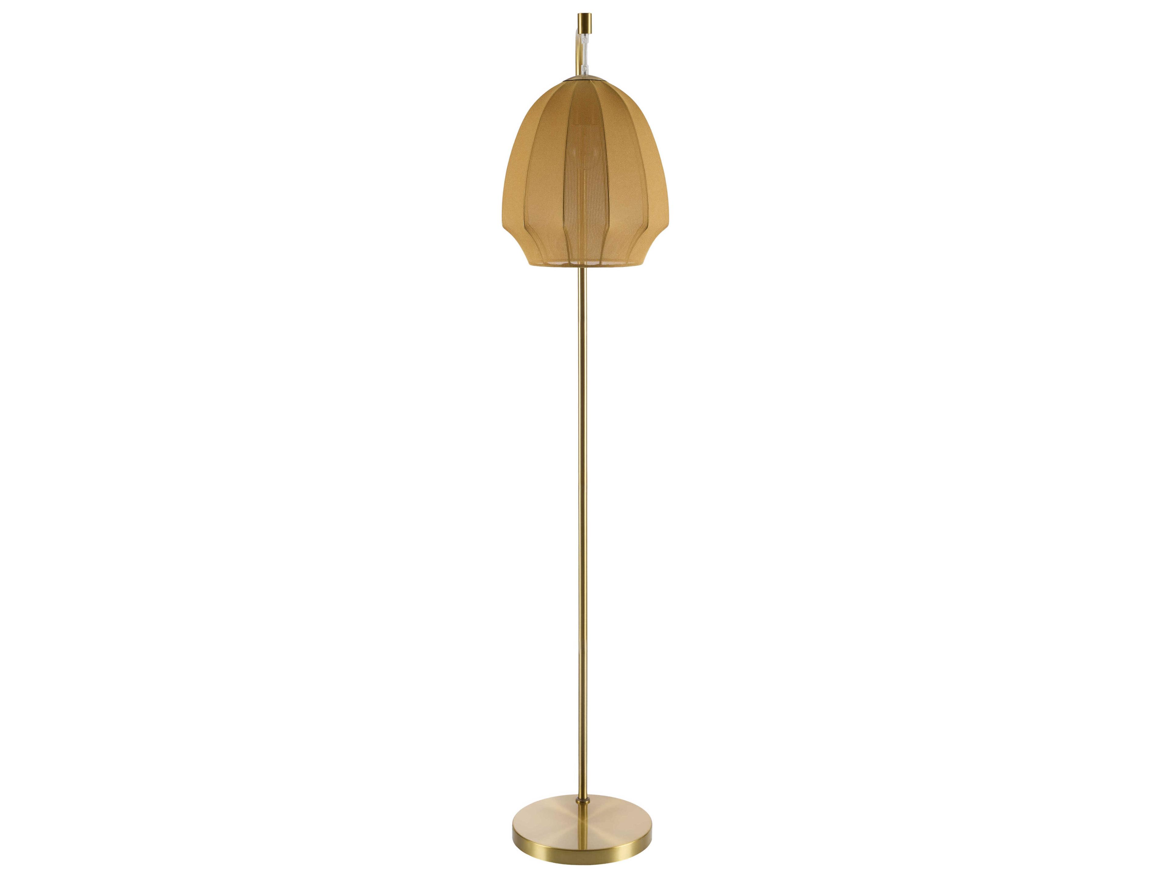 Livabliss by Surya Nokomis Metallic Gold Floor Lamp