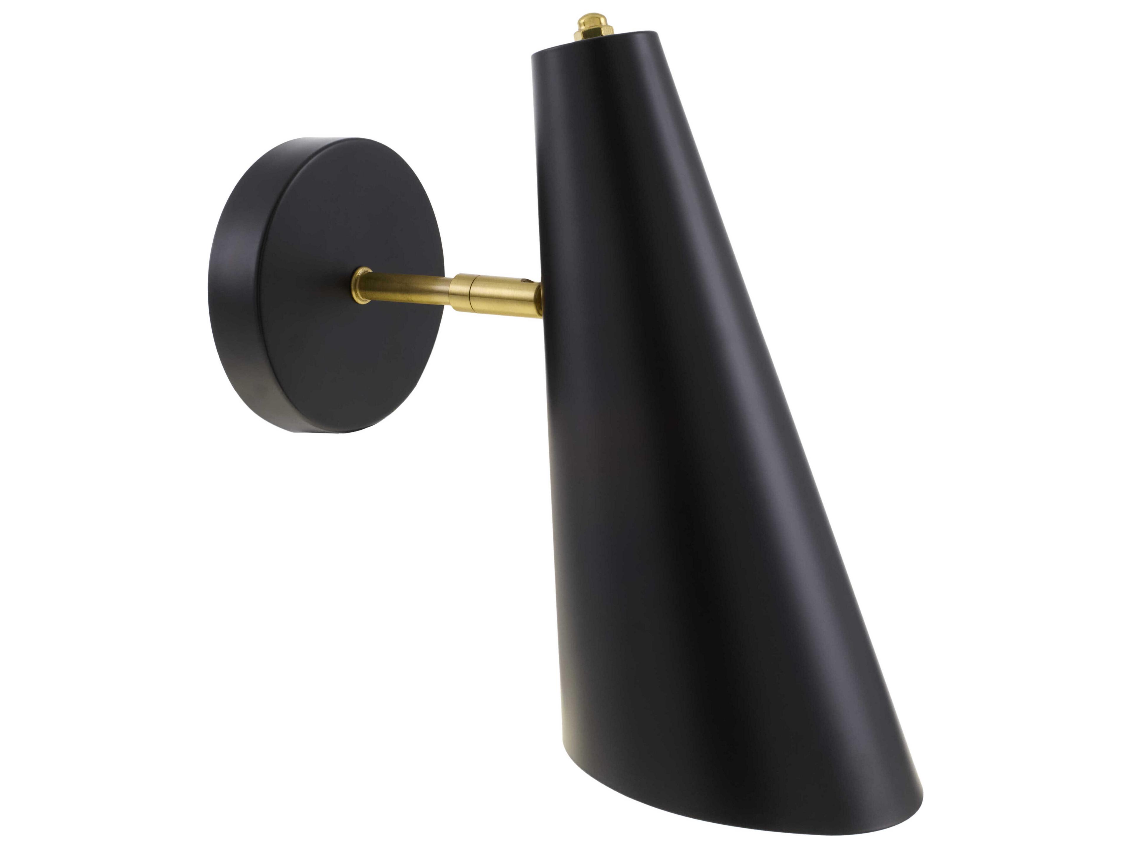 Novalie 1-Light Black Wall Sconce