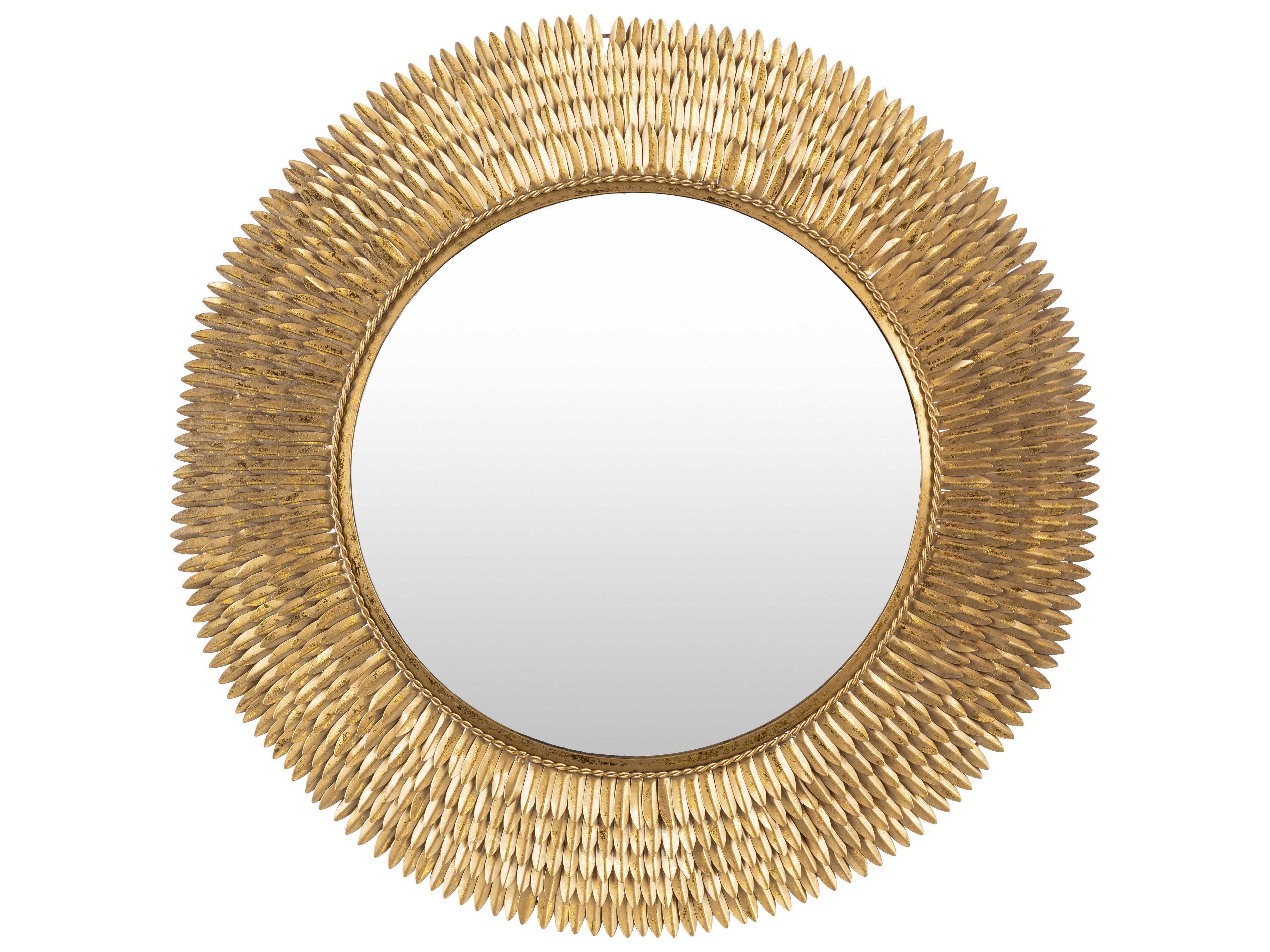 Anubis Gold Wall Mirror Sunburst