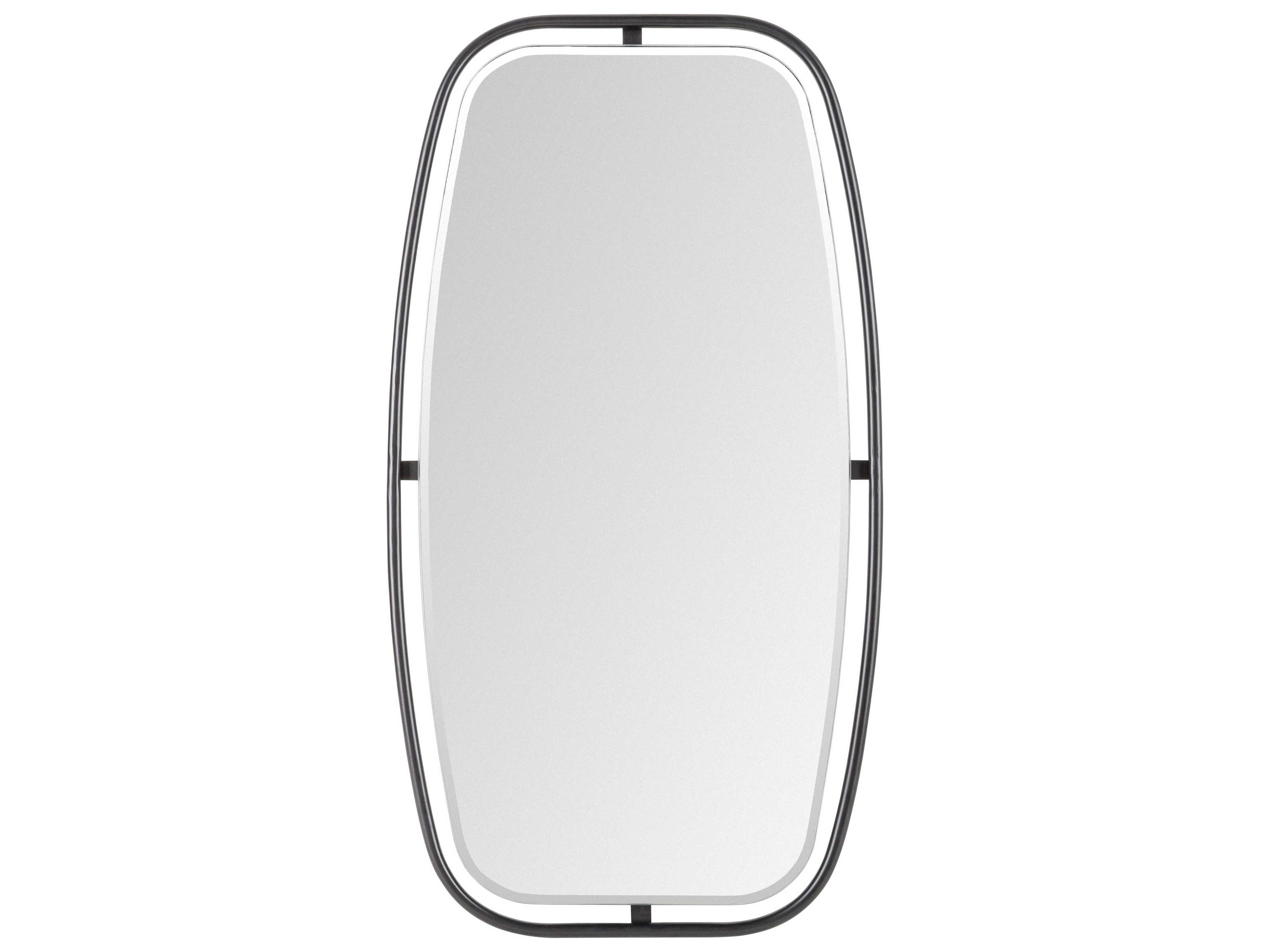 Livabliss by Surya Girona Black Wall Mirror Rectangular