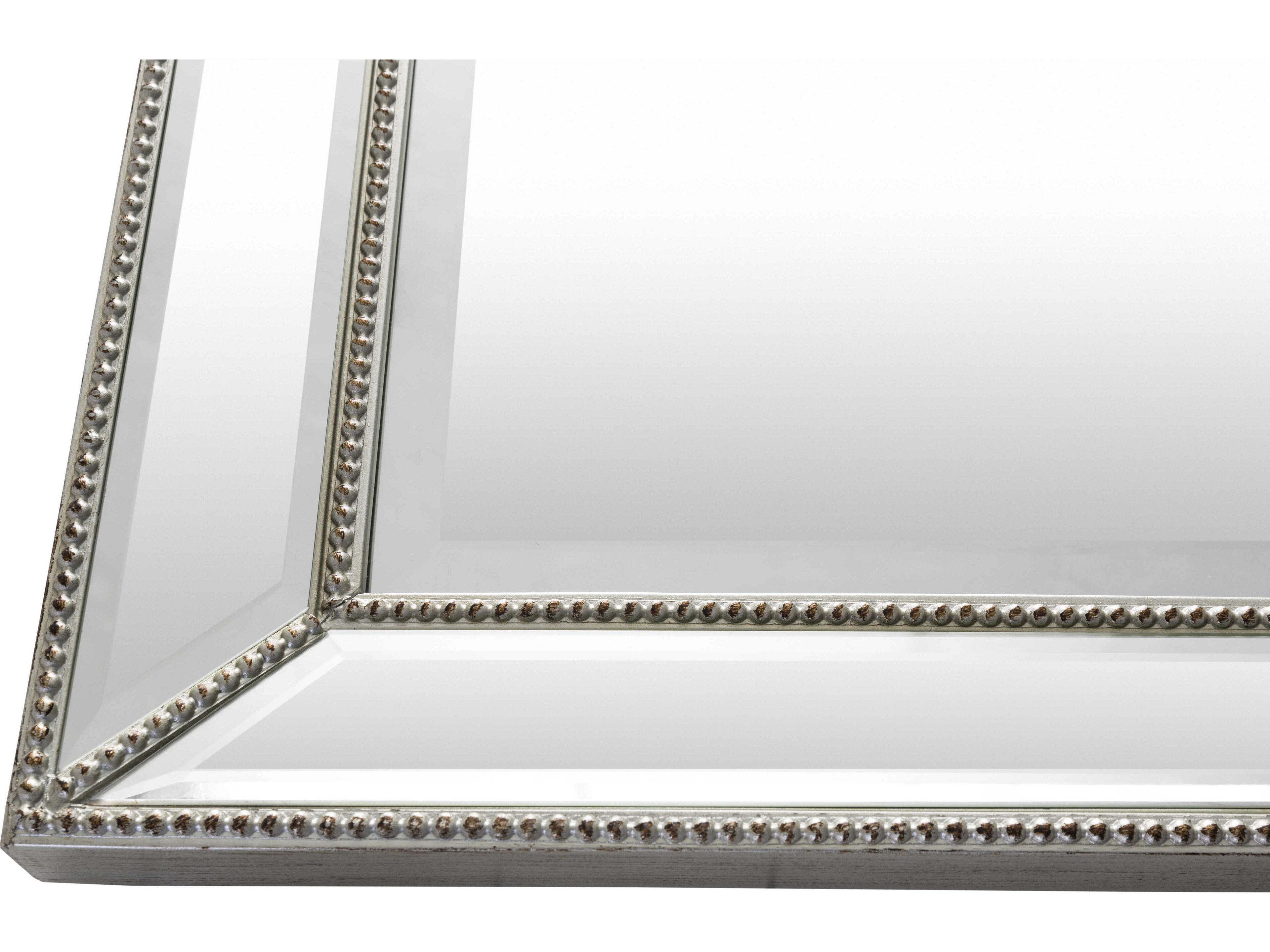 Livabliss by Surya Pemberton Gilded Metallic Silver Rectangular Wall Mirror