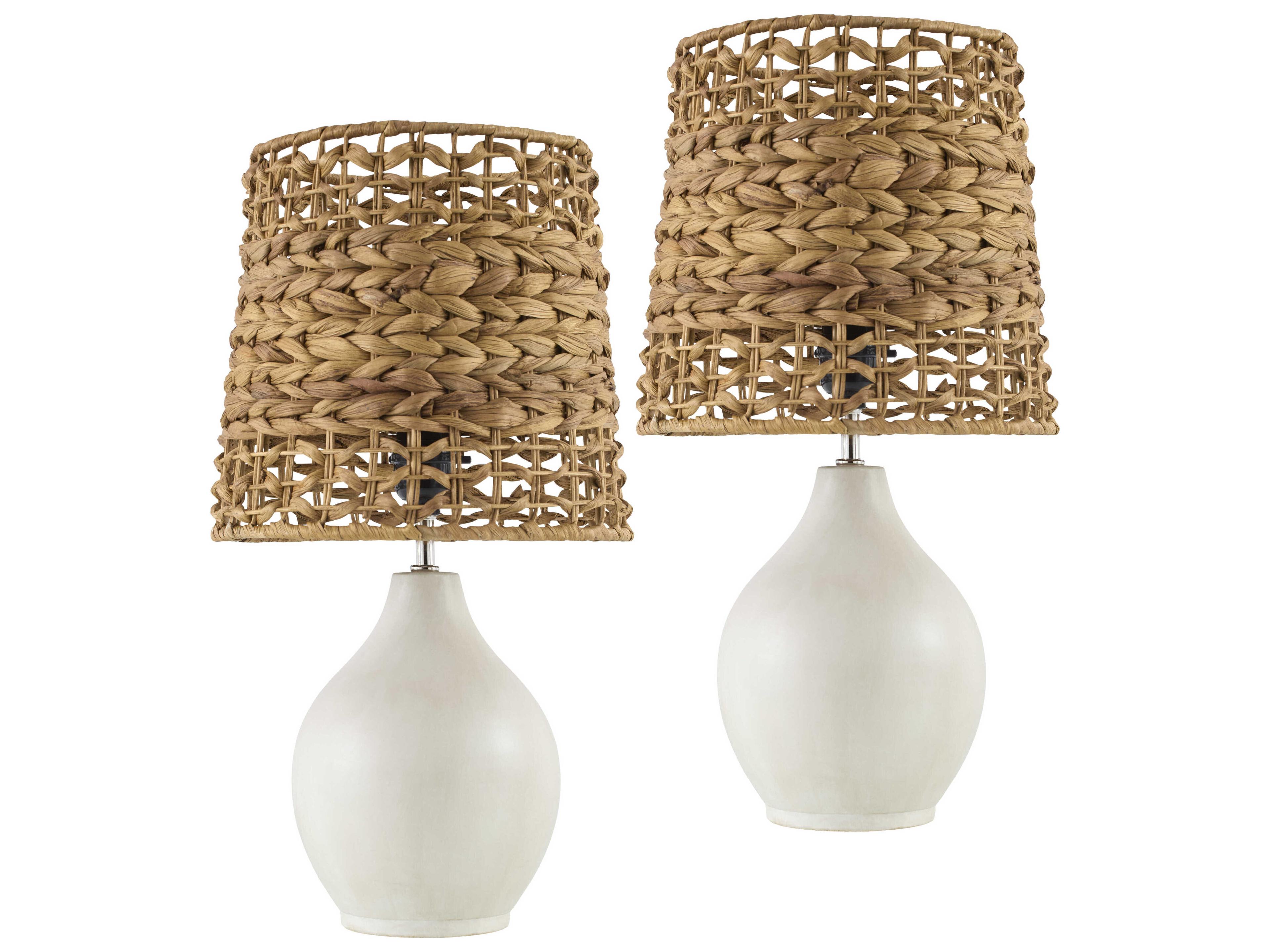 Livabliss by Surya Pabu Cream Off White Table Lamp (Set of 2)