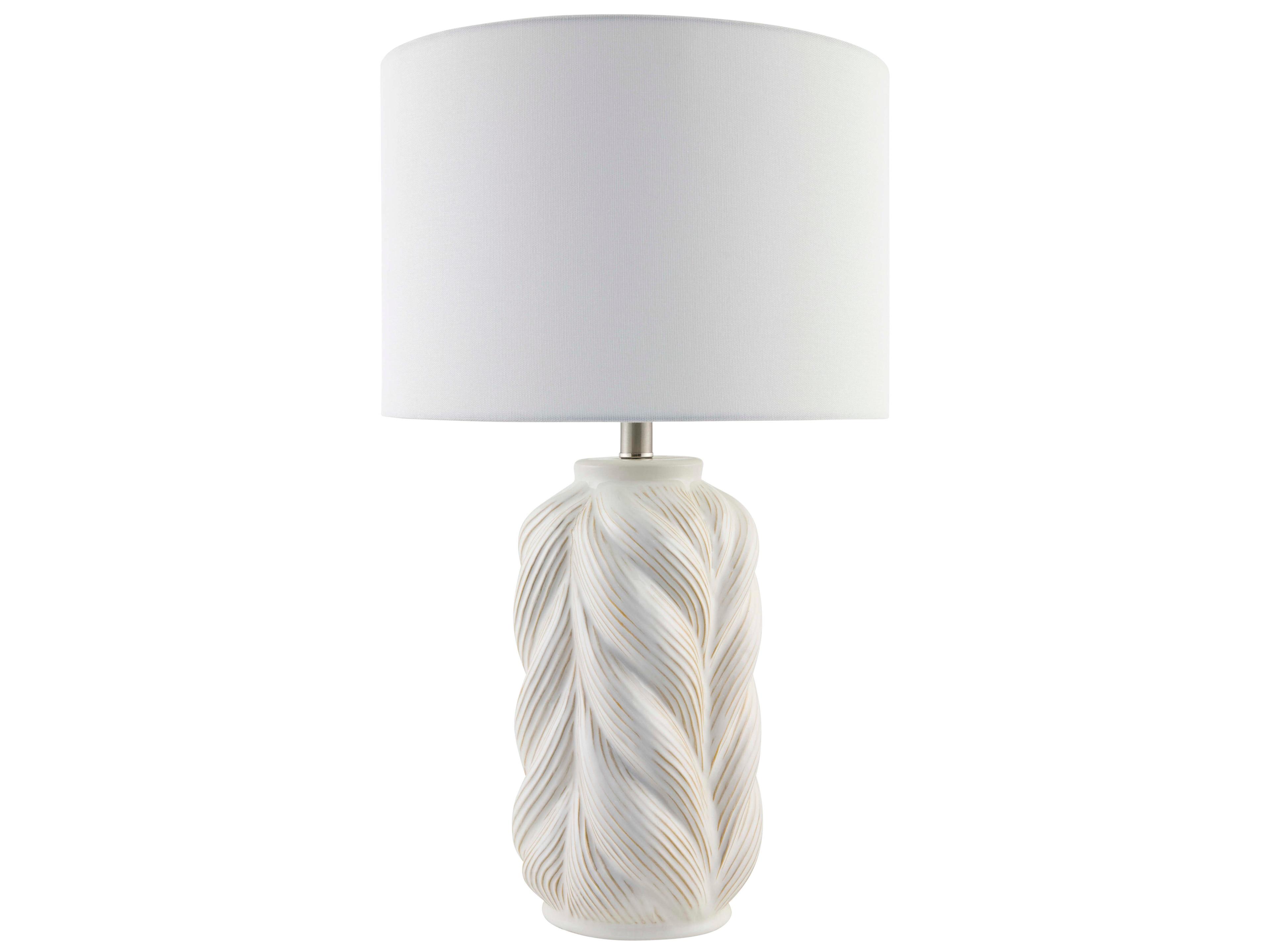 Livabliss by Surya Pescia White Buffet Lamp