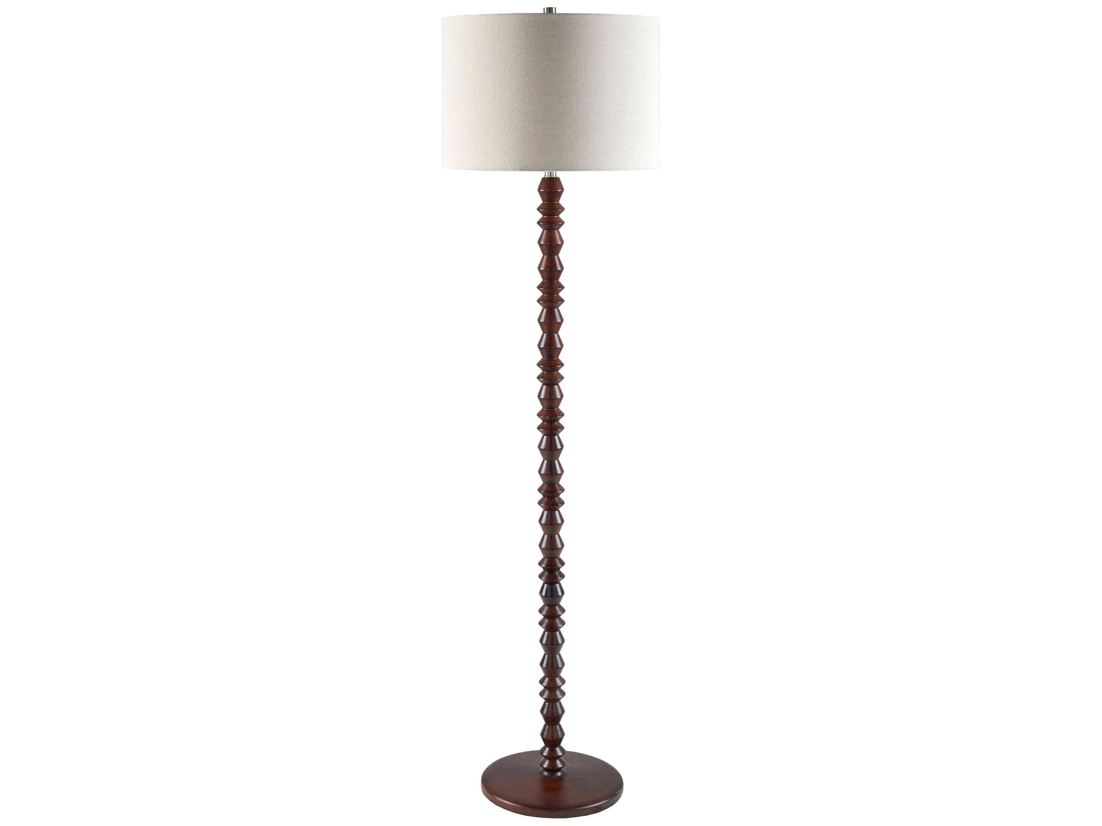 Padauk Dark Brown Floor Lamp