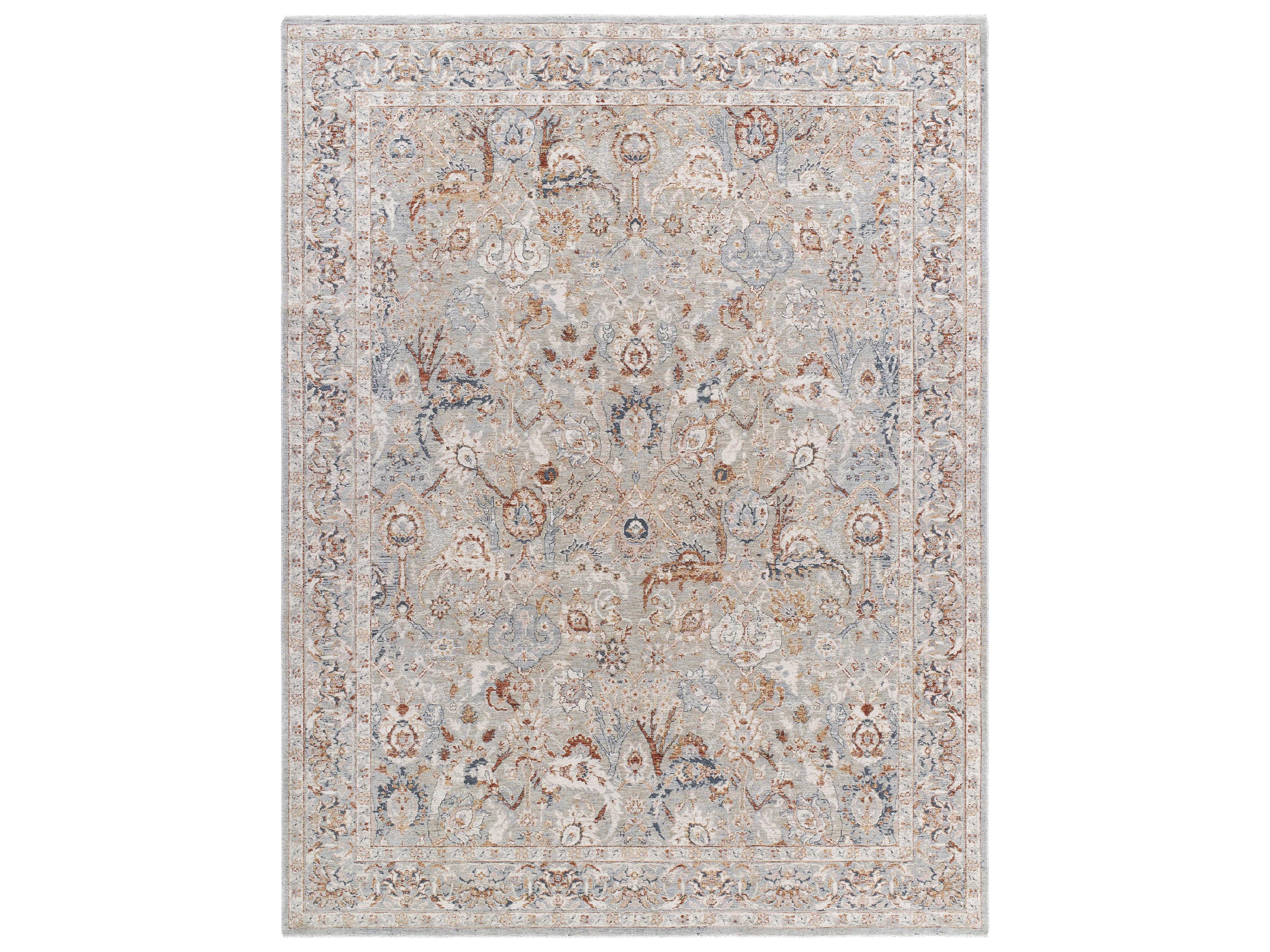 Poem Bordered Area Rug