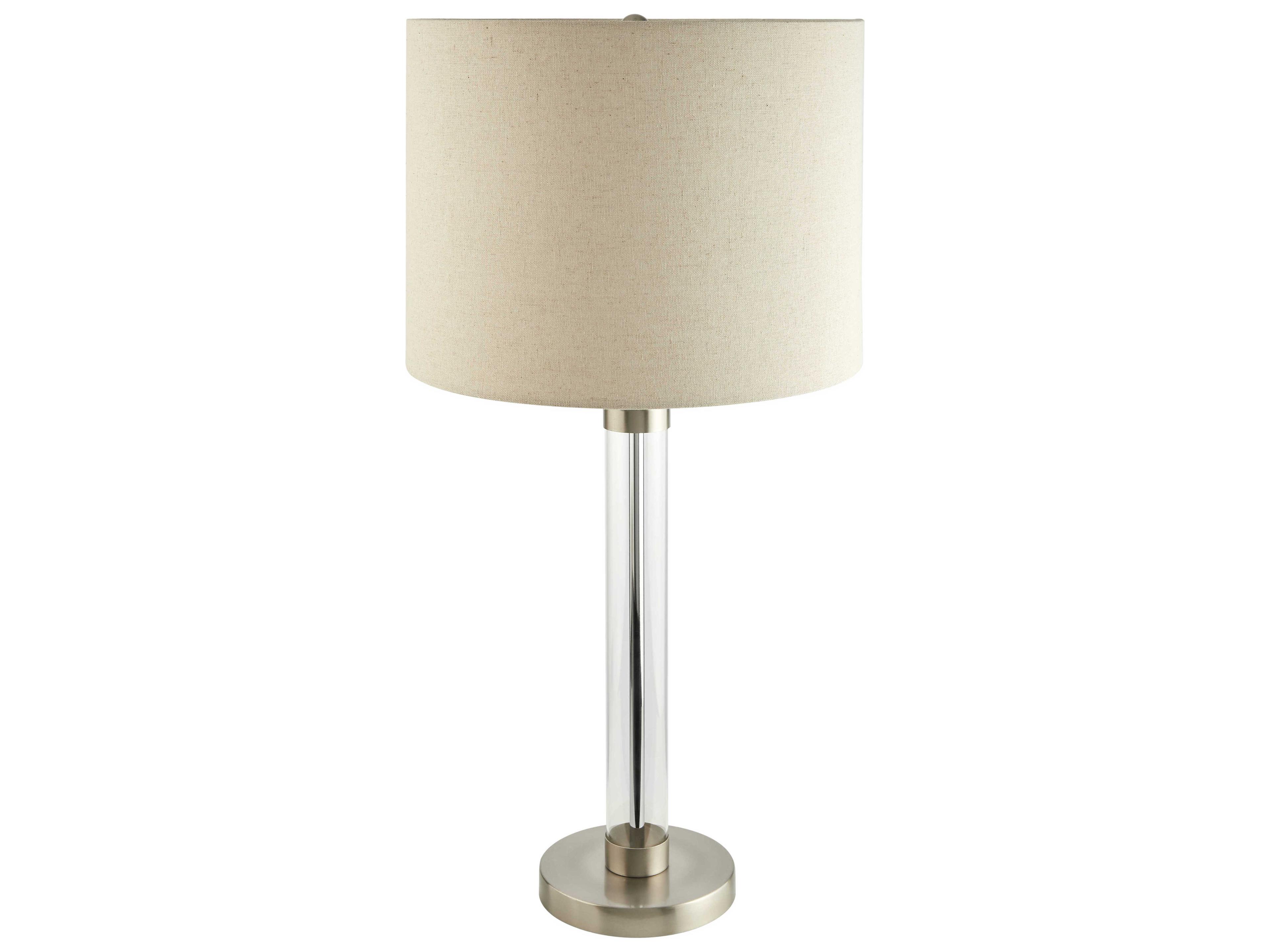 Peninsula Clear Nickel Buffet Lamp