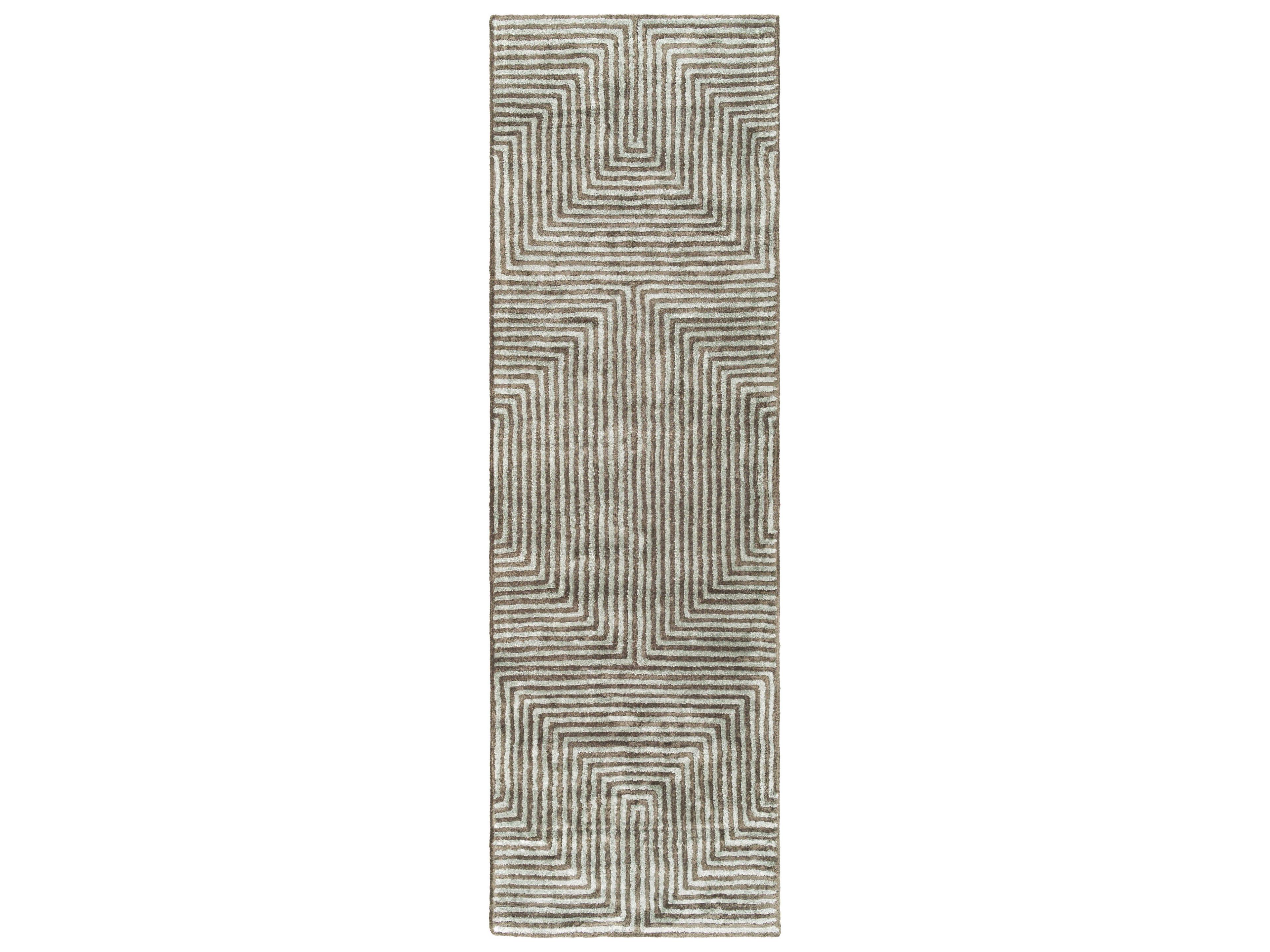 Quartz Geometric Runner Area Rug