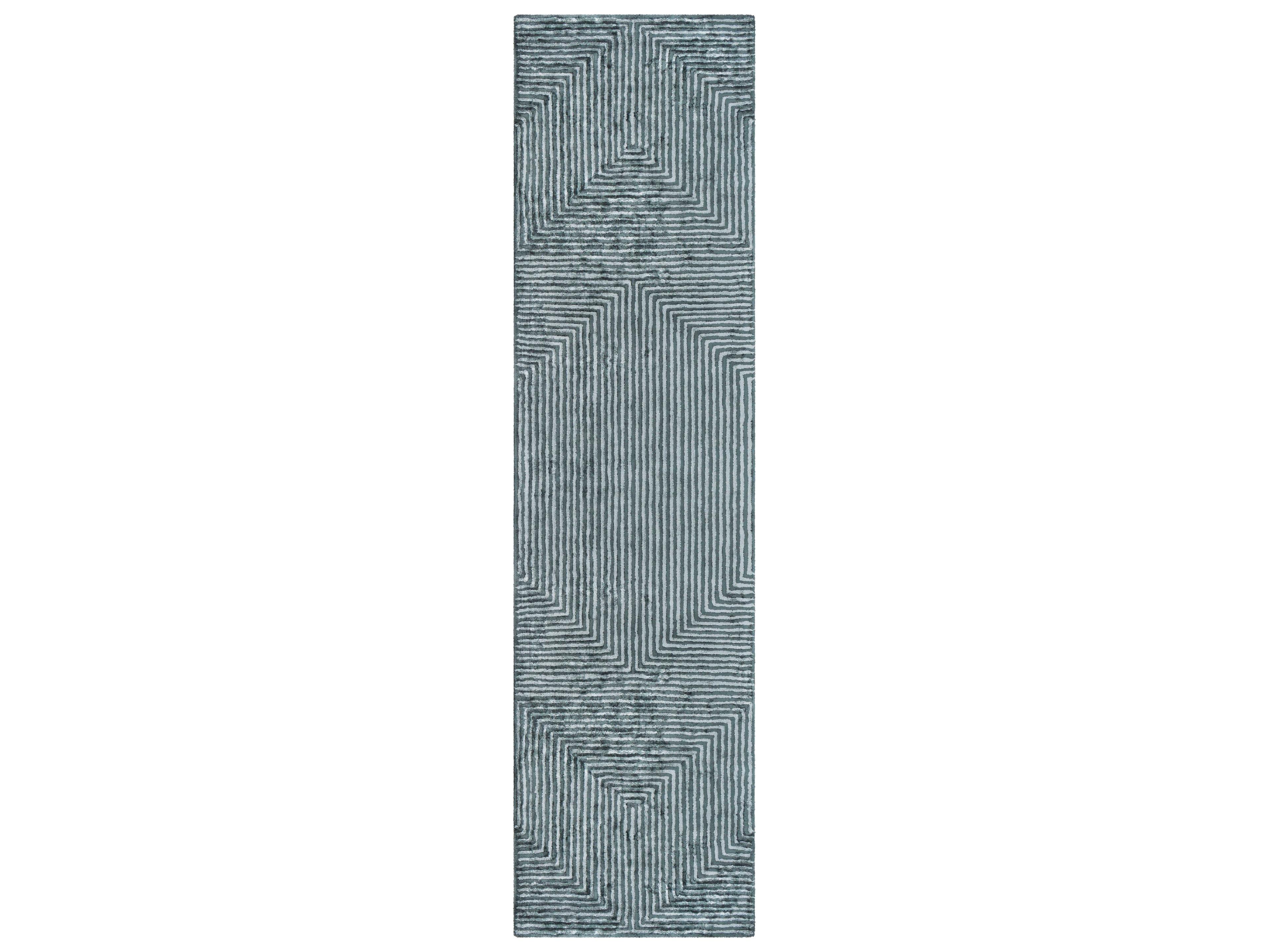 Quartz Geometric Runner Area Rug