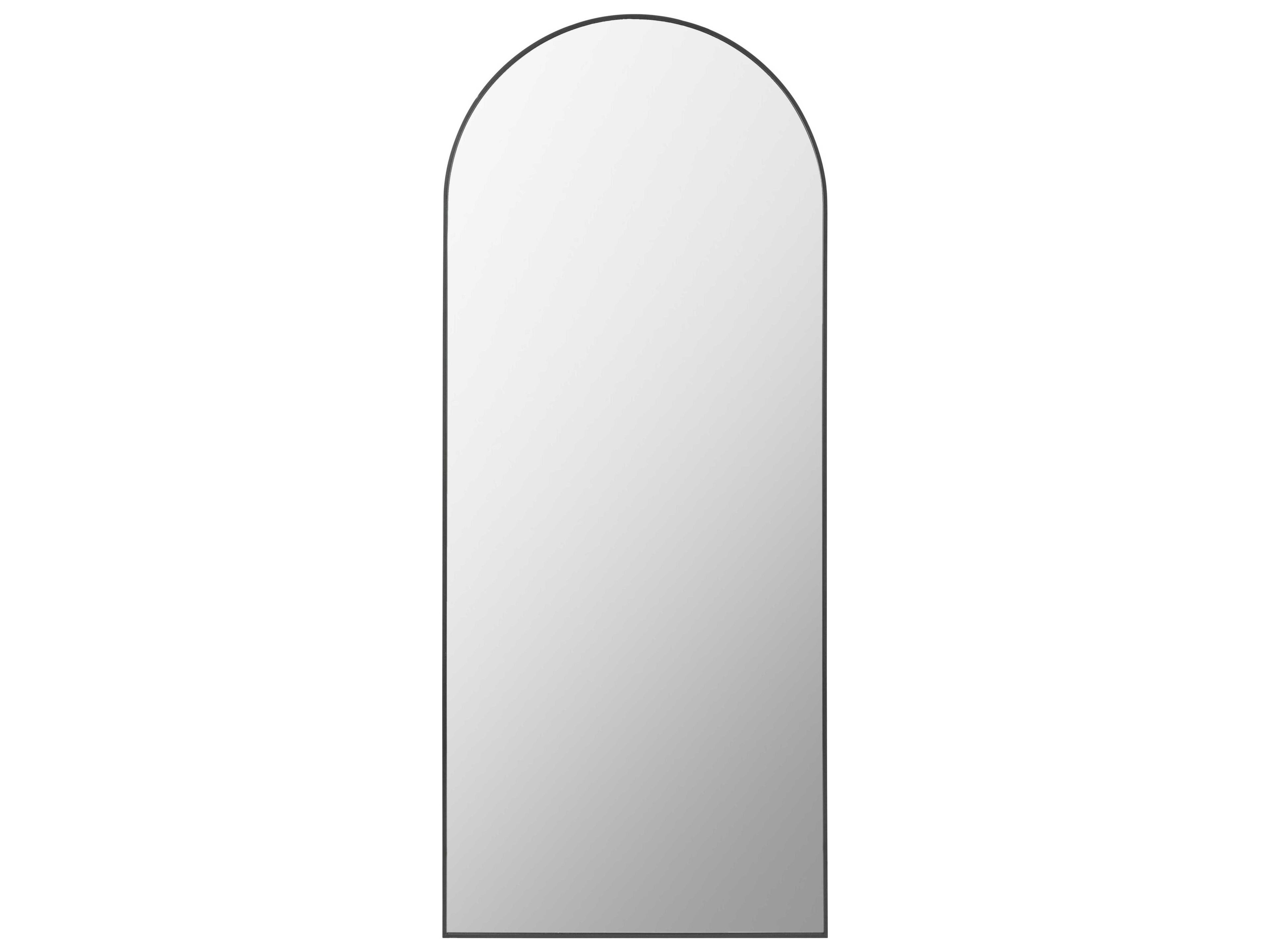 Aranya Black Floor Mirror Vertical