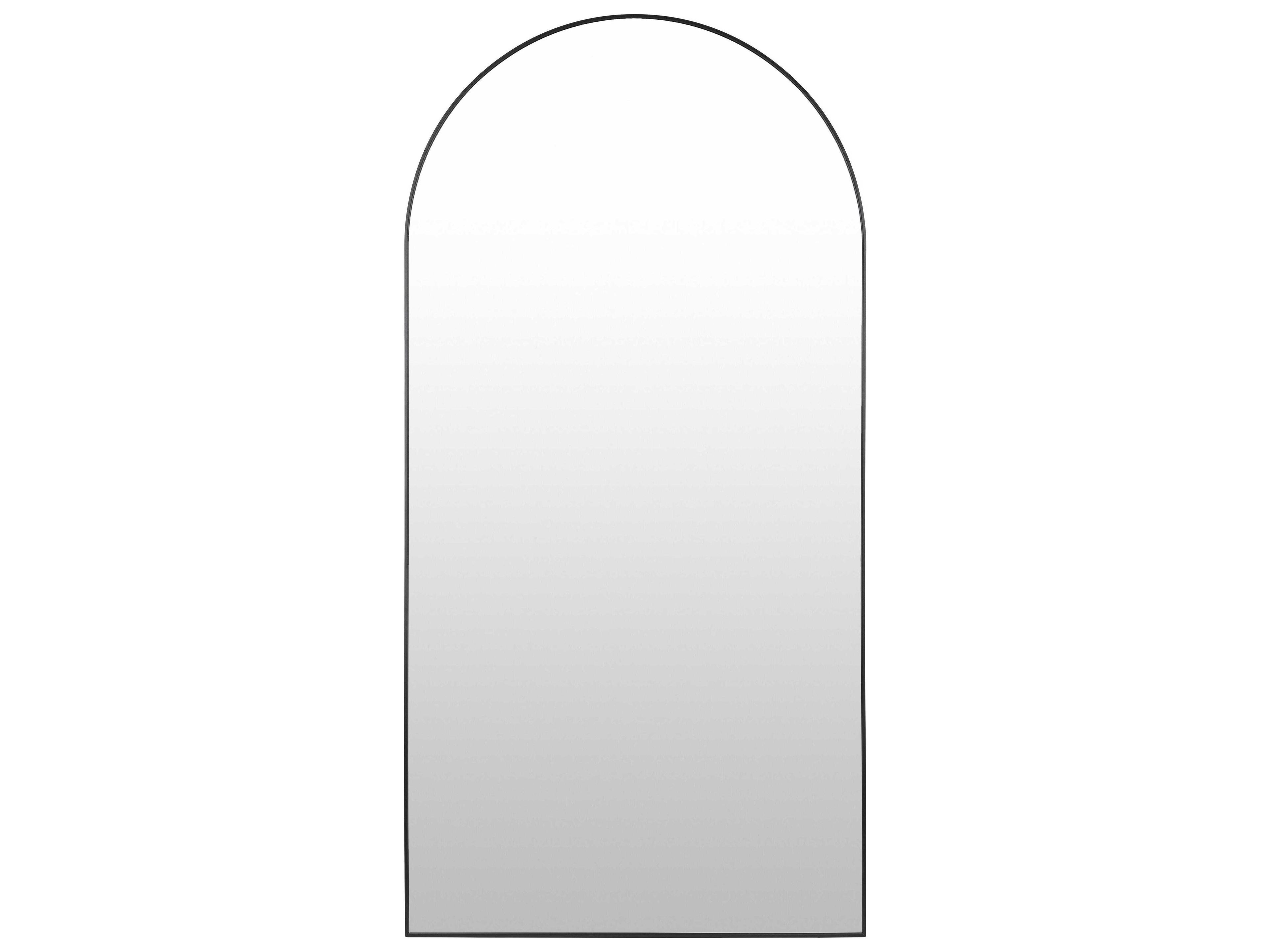 Aranya Black Floor Mirror Vertical