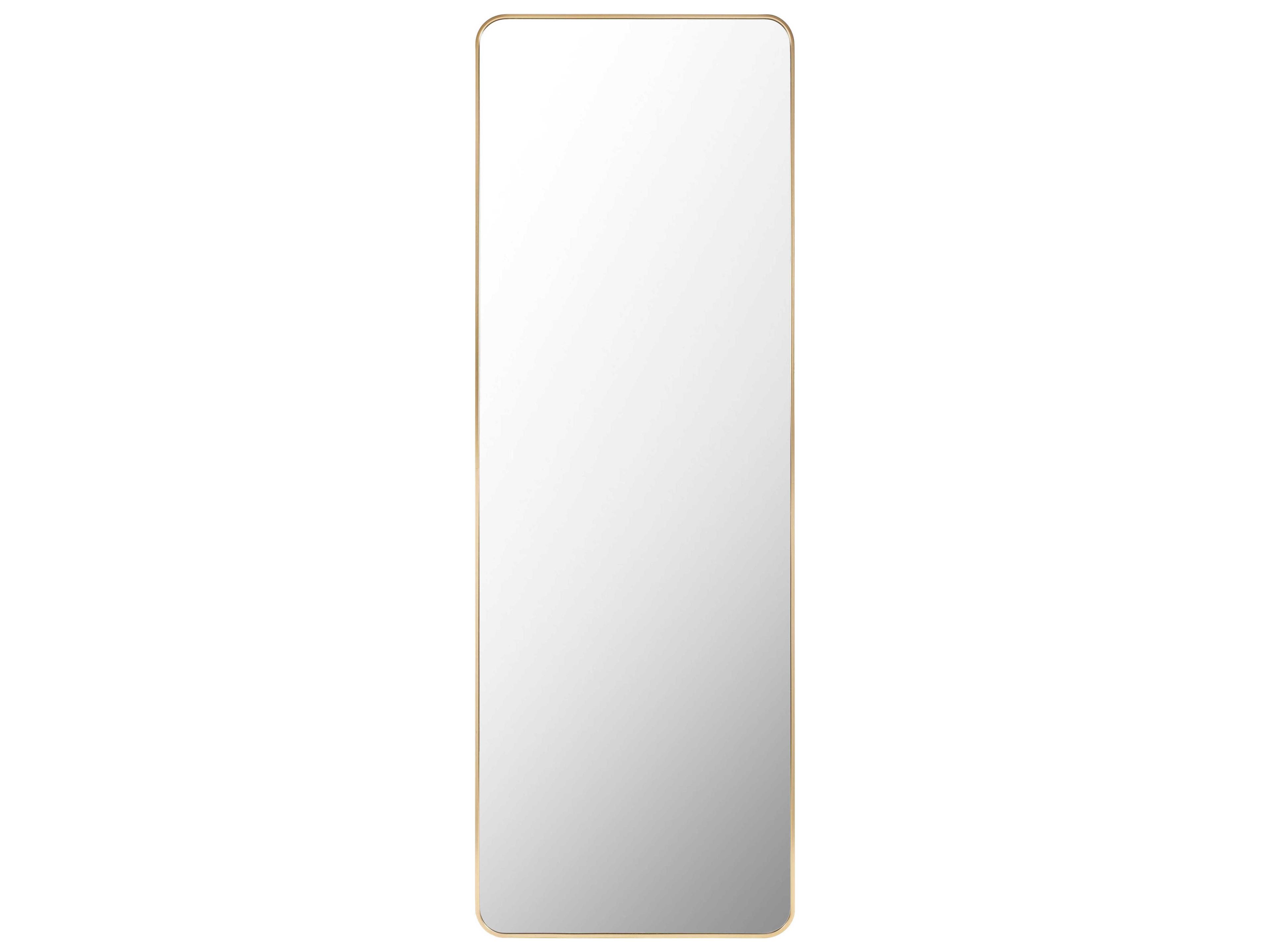 Aranya Gold Floor Mirror Rectangular