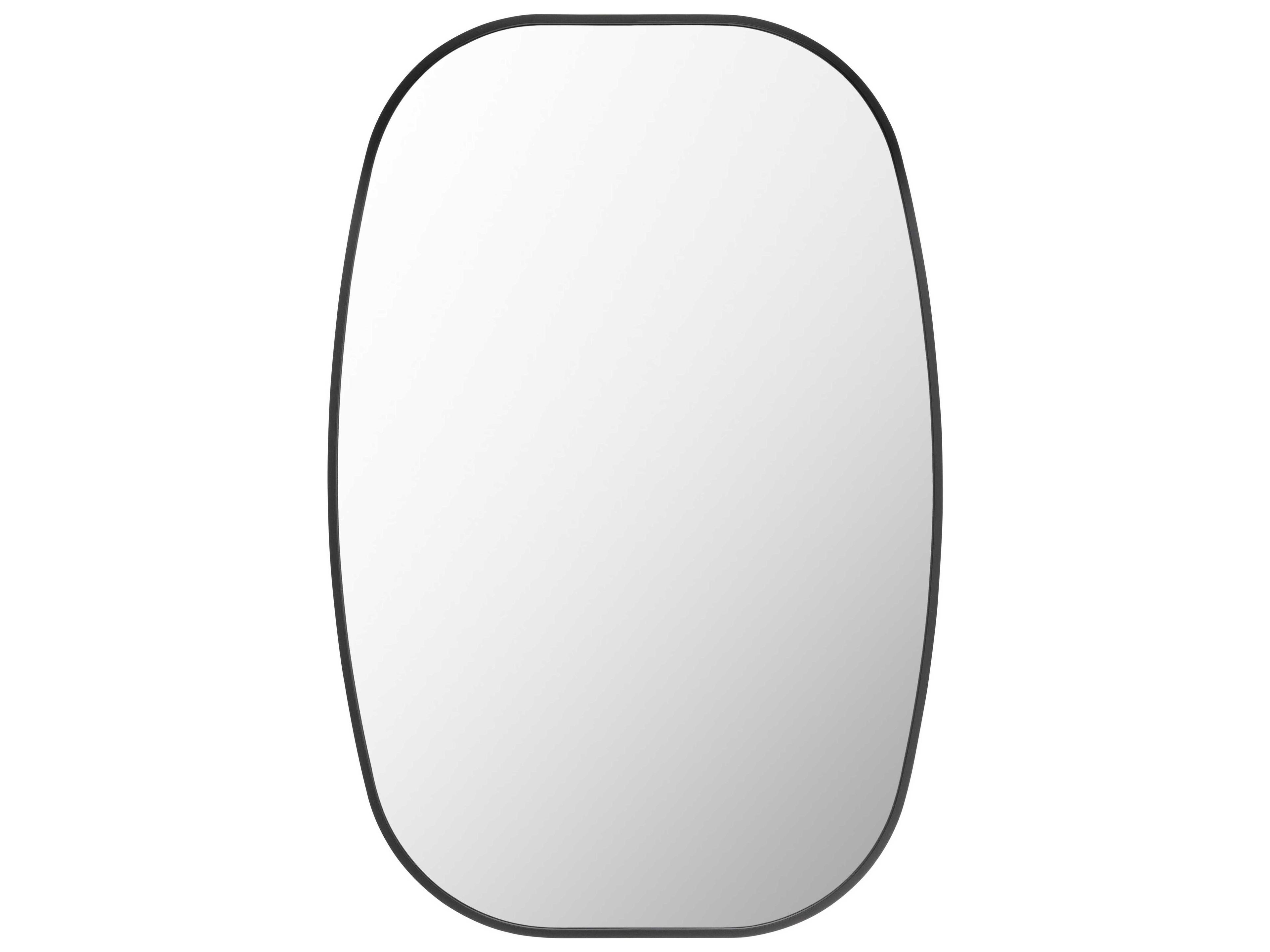 Livabliss by Surya Aranya Black Wall Mirror Oval