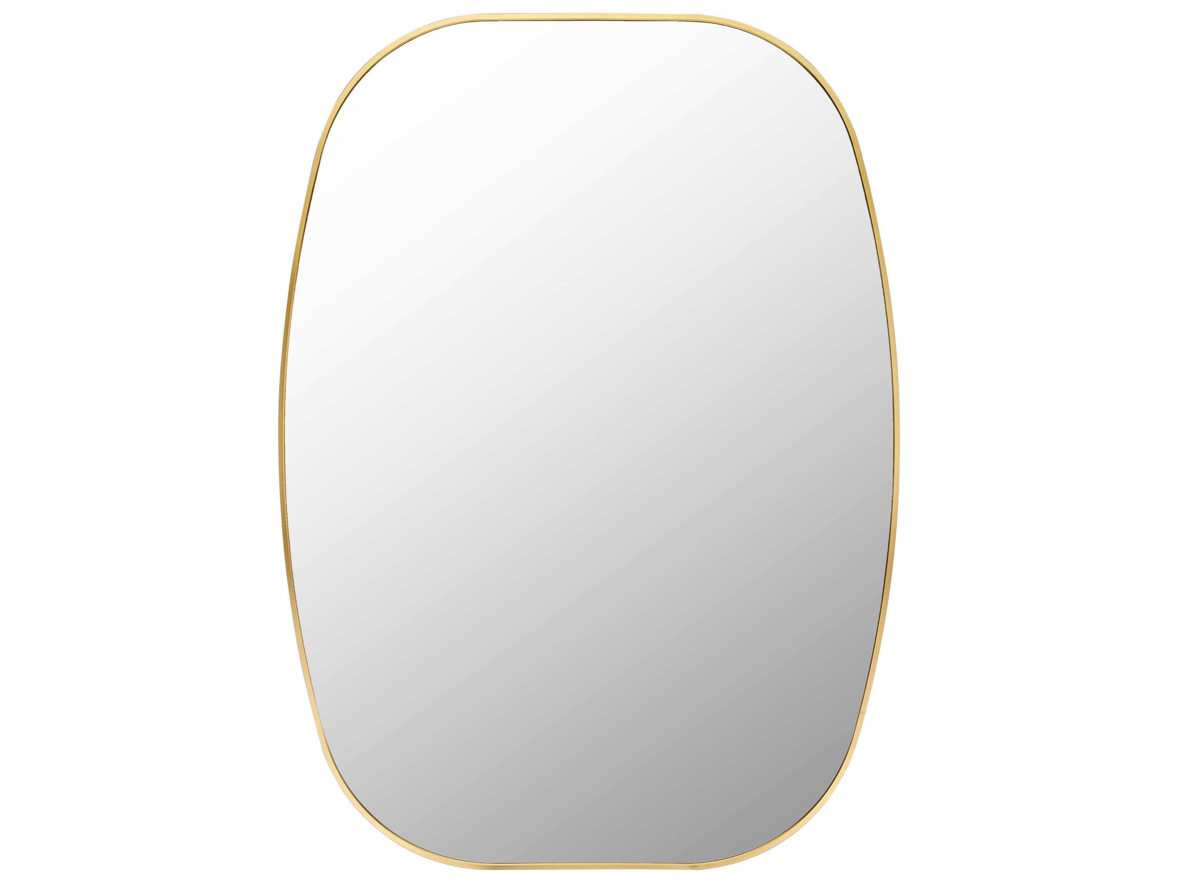 Livabliss by Surya Aranya Gold Wall Mirror Oval