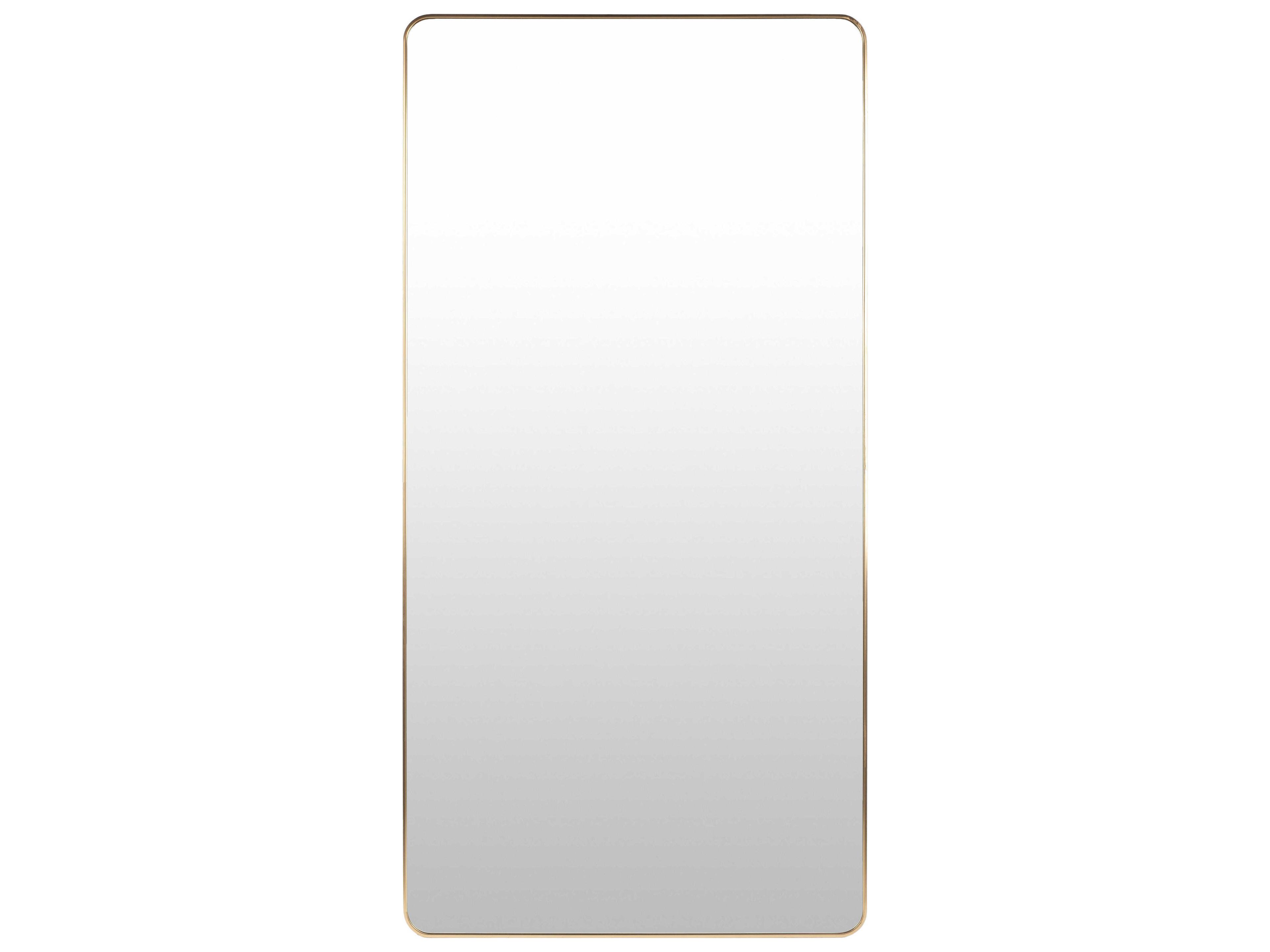 Aranya Gold Floor Mirror Rectangular