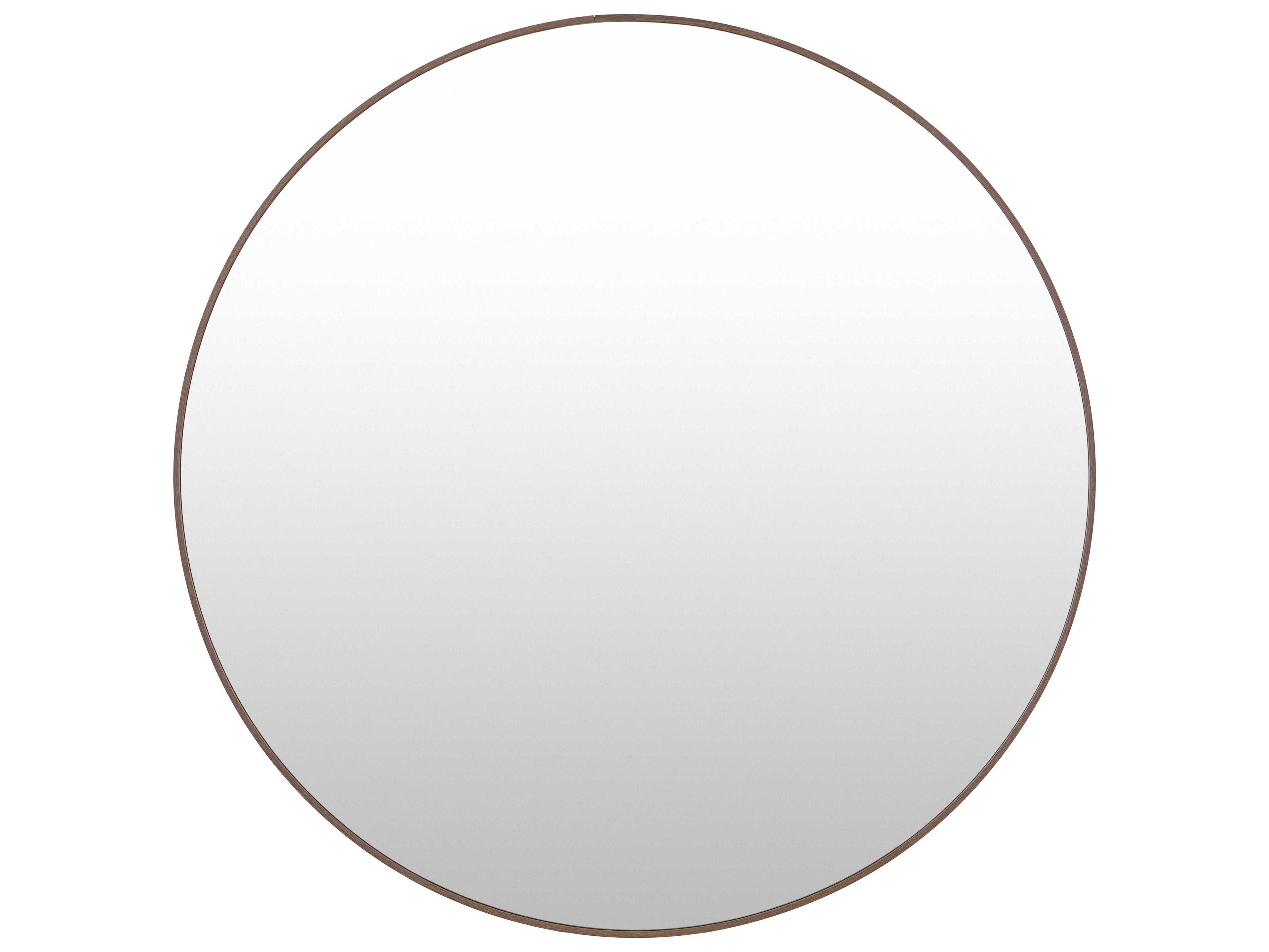 Livabliss by Surya Aranya Natural Dark Brown Round Wall Mirror