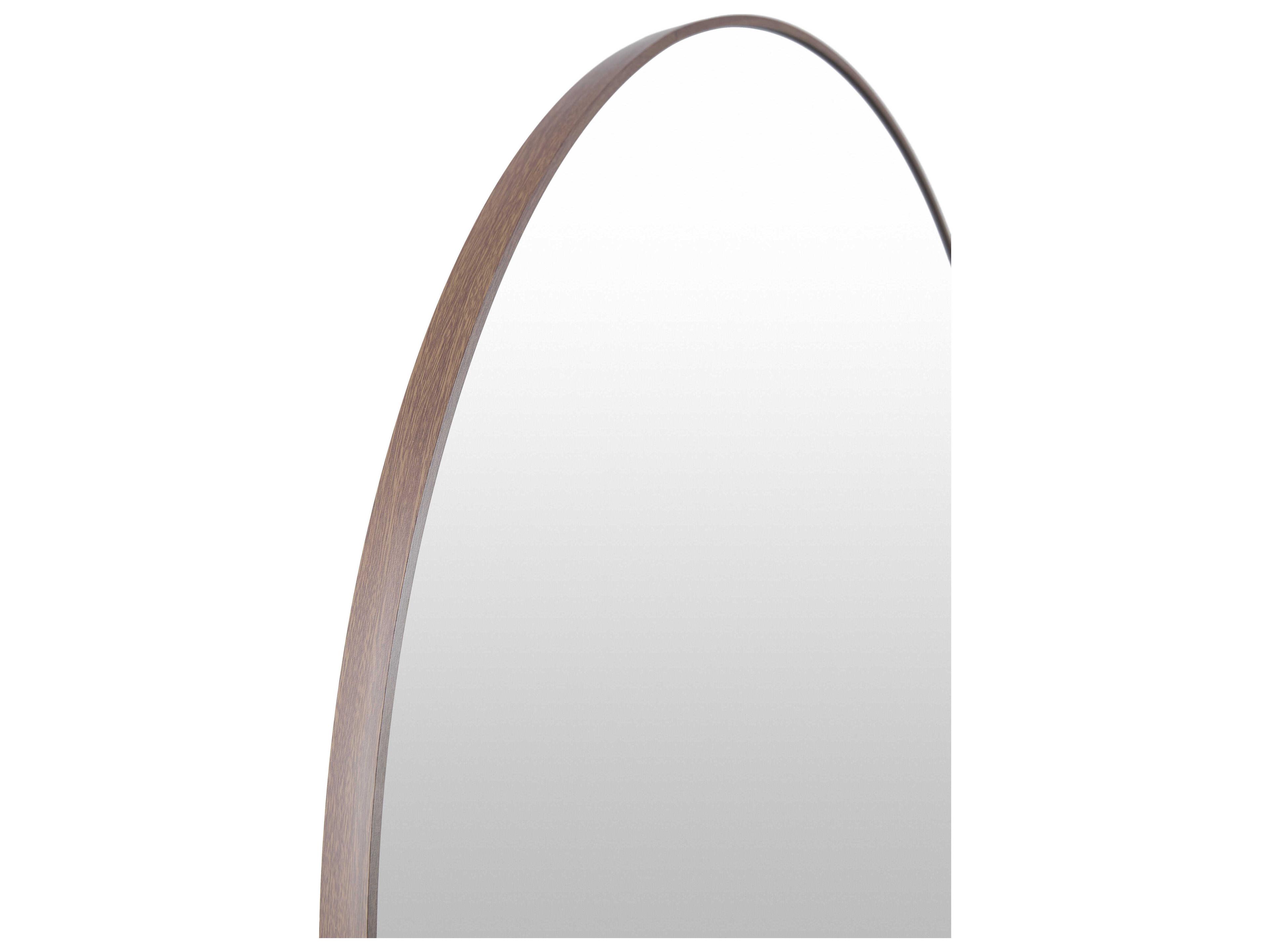 Livabliss by Surya Aranya Natural Dark Brown Round Wall Mirror
