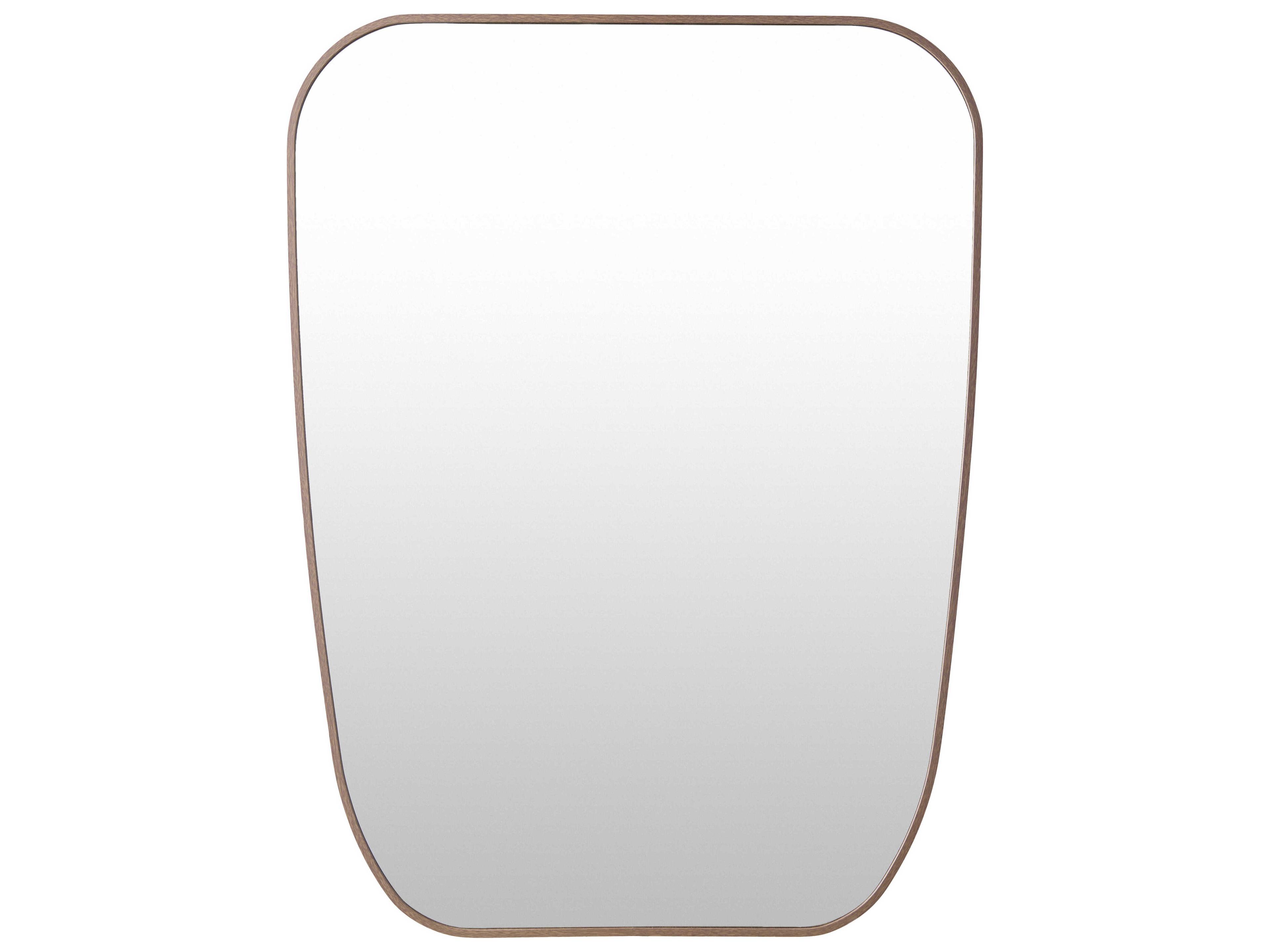 Aranya Natural Dark Brown Wall Mirror