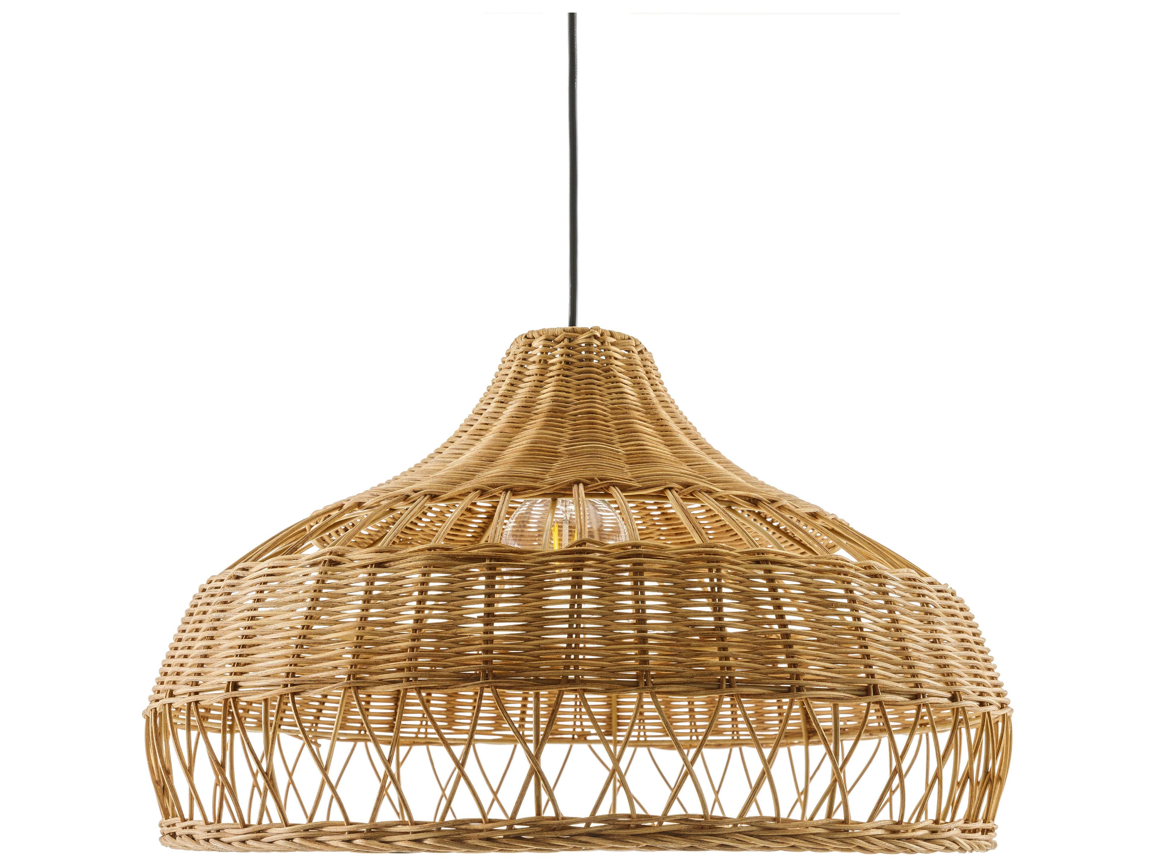 Radiant 1-Light Dark Brown Pendant