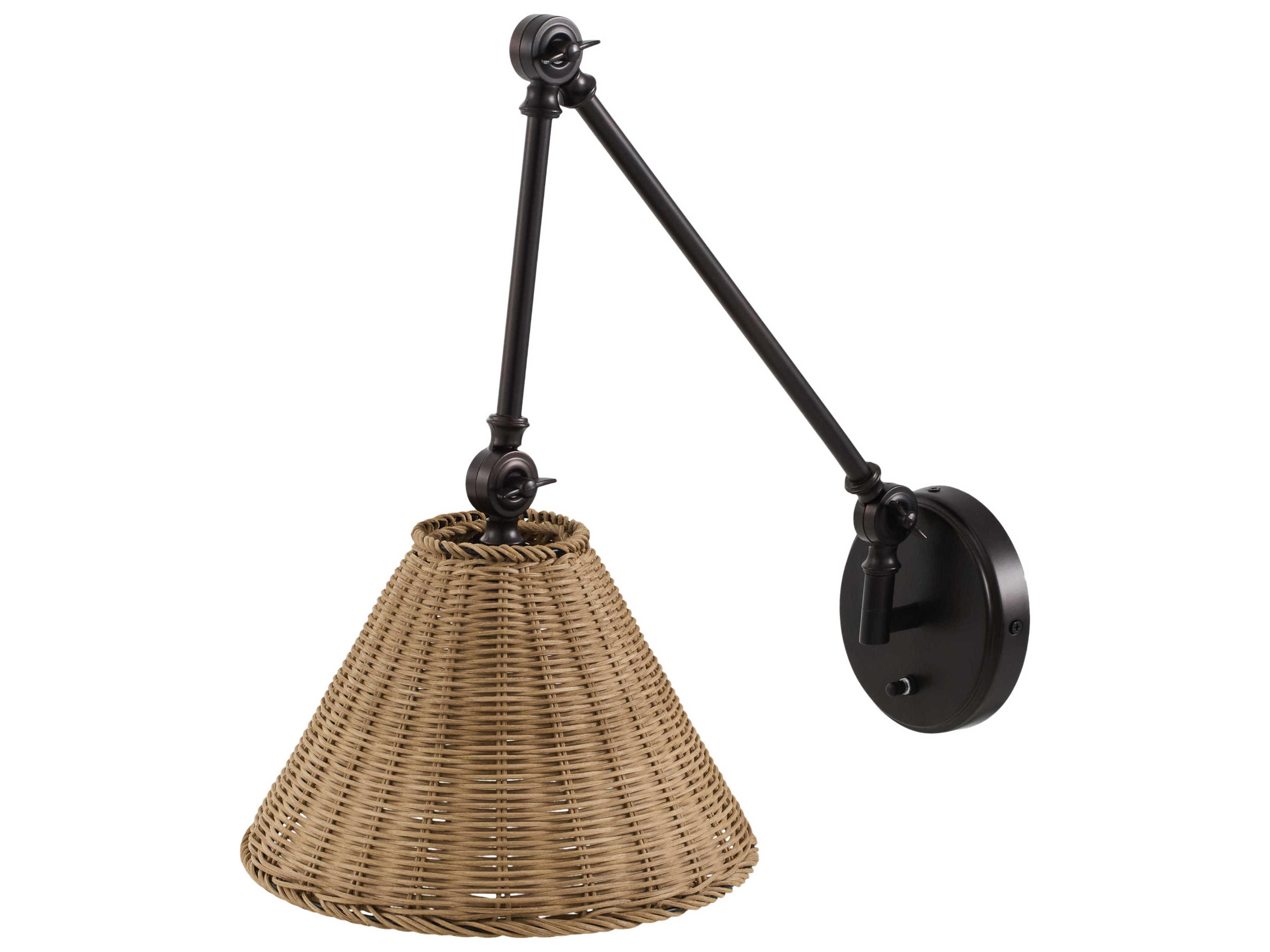 Semilla 1-Light Black Swing Wall Sconce