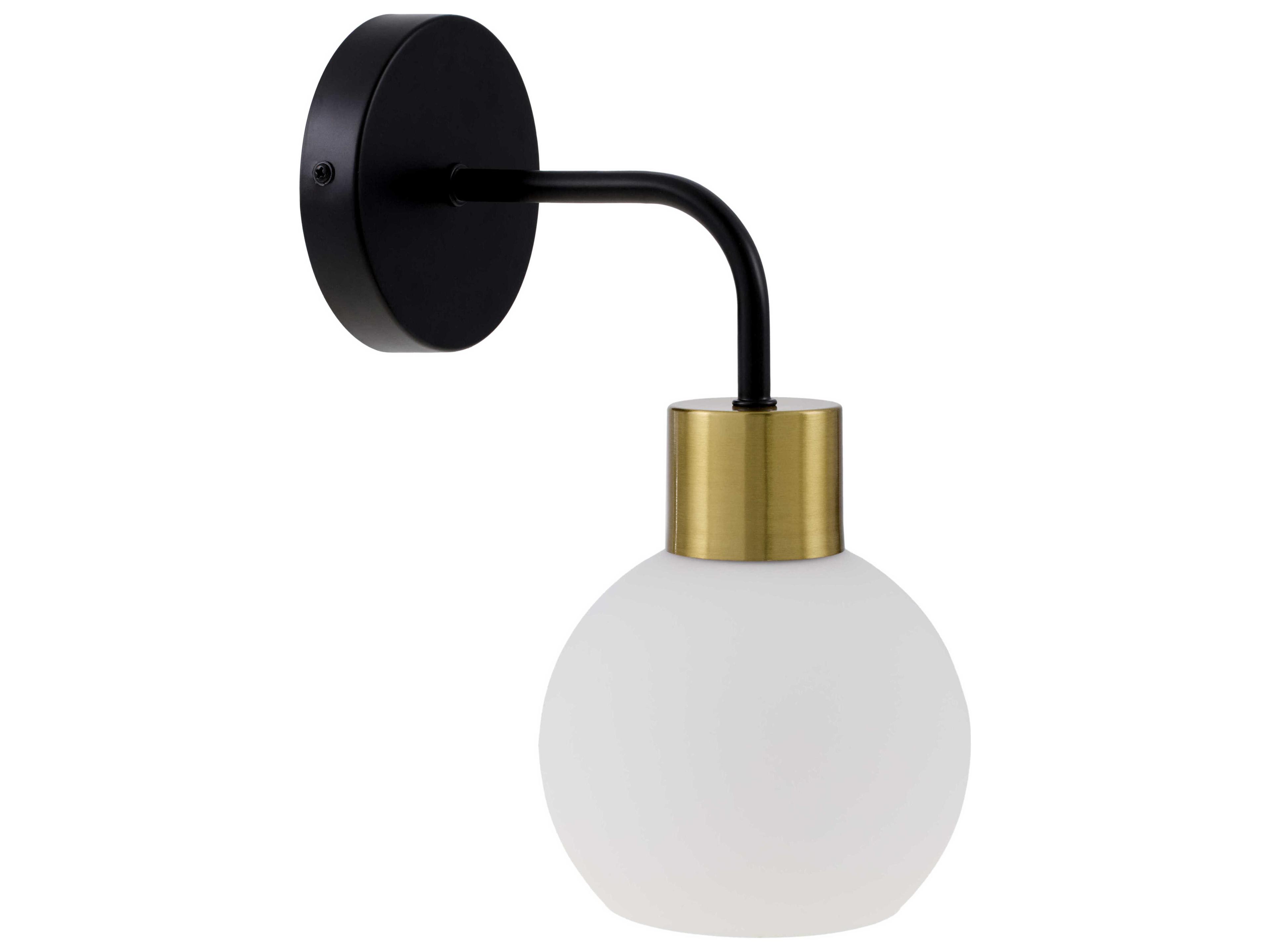 Silverton 1-Light Black Wall Sconce