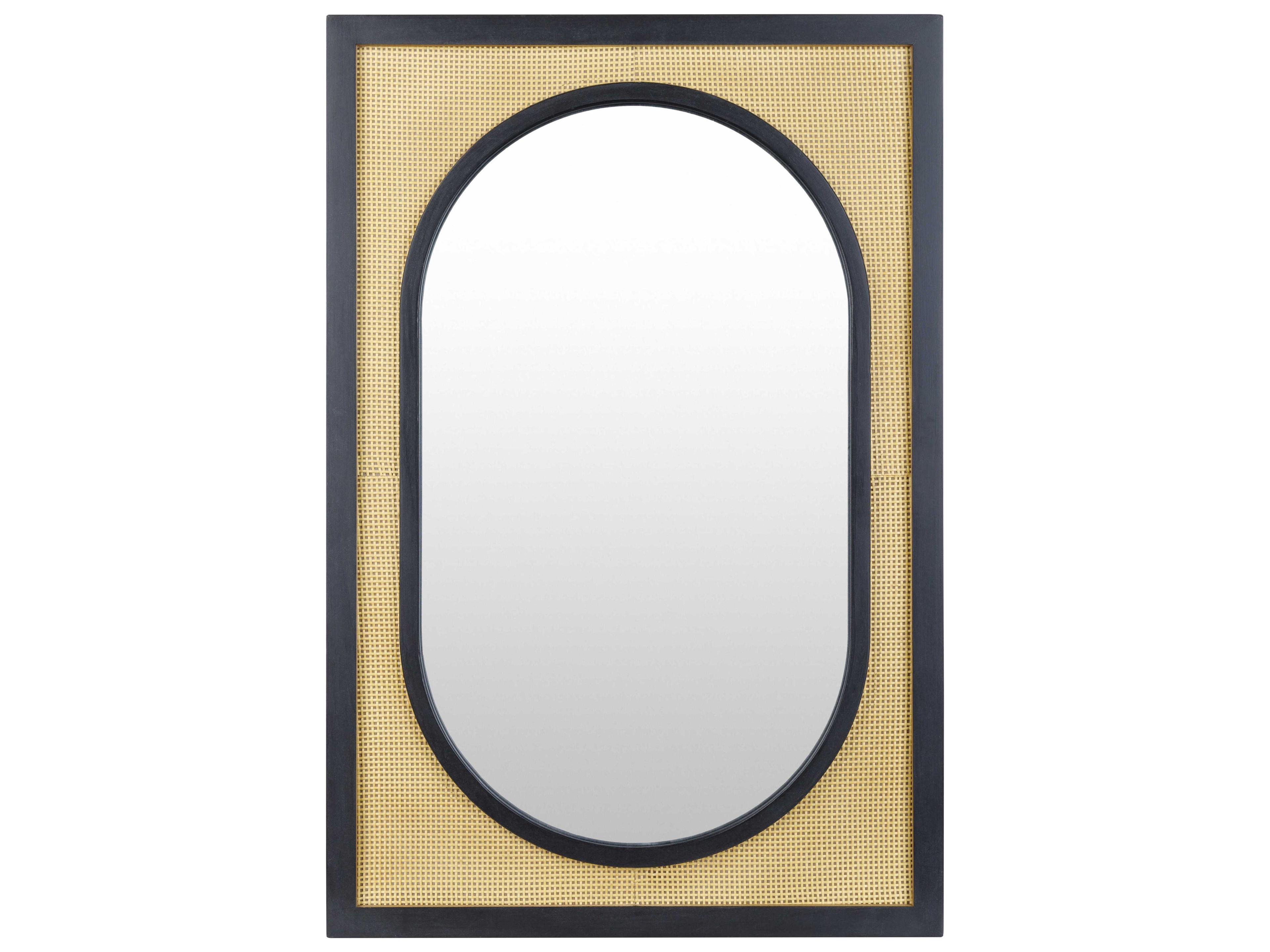 Sulawesi Black Wall Mirror Rectangular